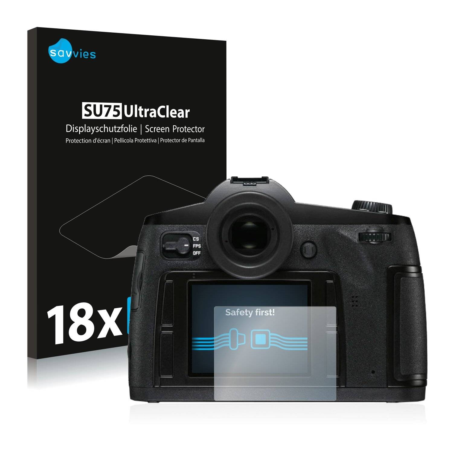 18x Savvies SU75 Displayschutzfolie für Leica