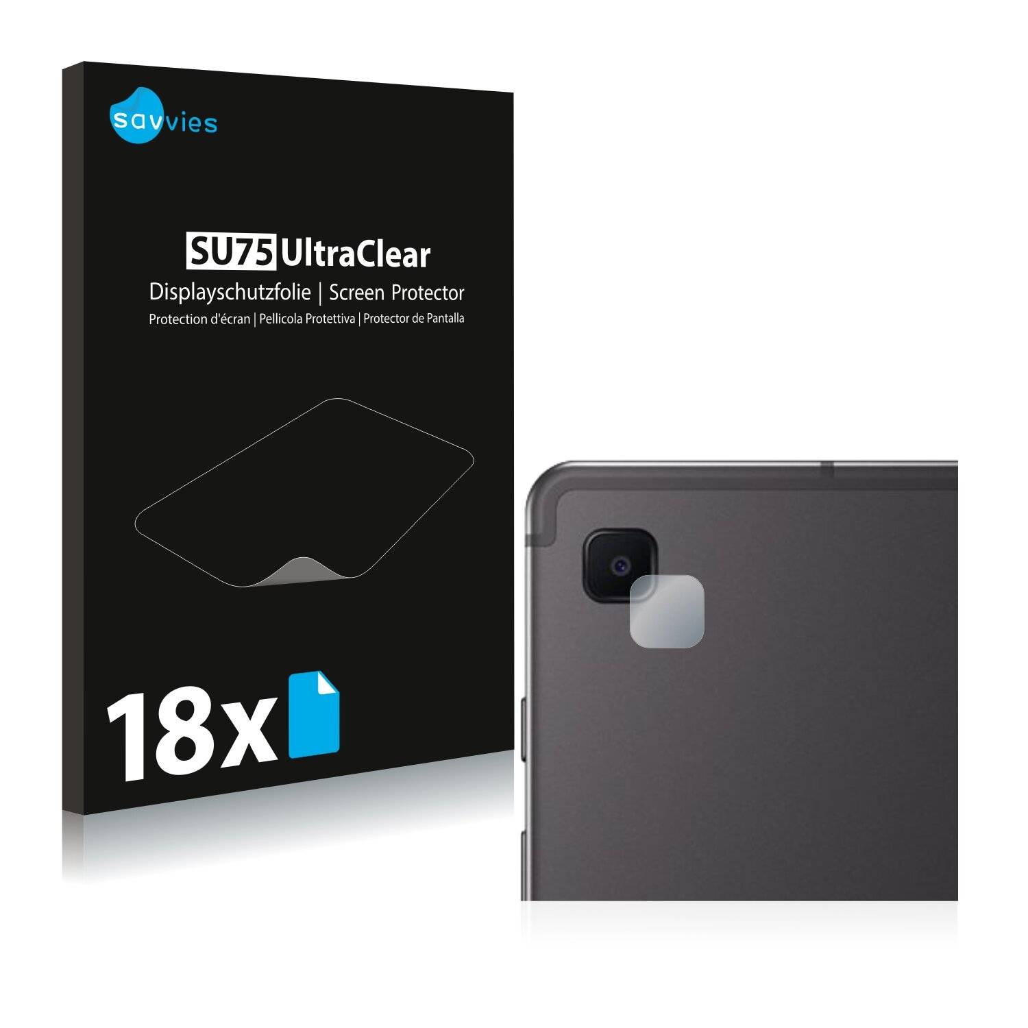 18x Savvies SU75 Displayschutzfolie für Samsung Galaxy Tab S6 Lite LTE 2020 (NUR