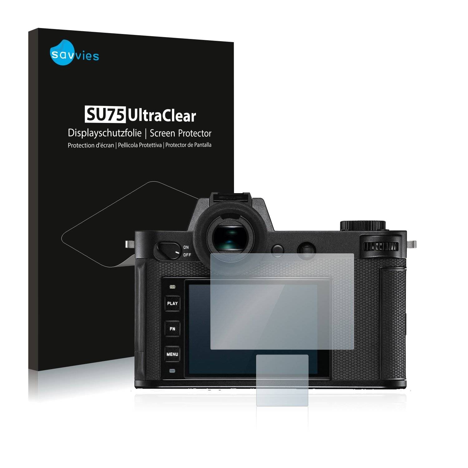 18x Savvies SU75 Displayschutzfolie für Leica