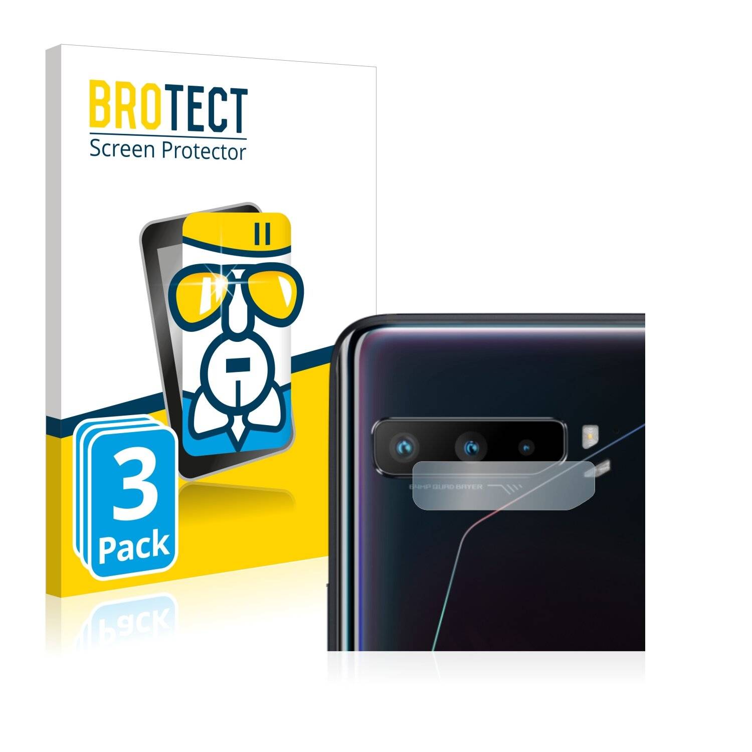 3x BROTECT AirGlass Schutzglas Folie für Asus ROG Phone 3 ZS661KS (NUR