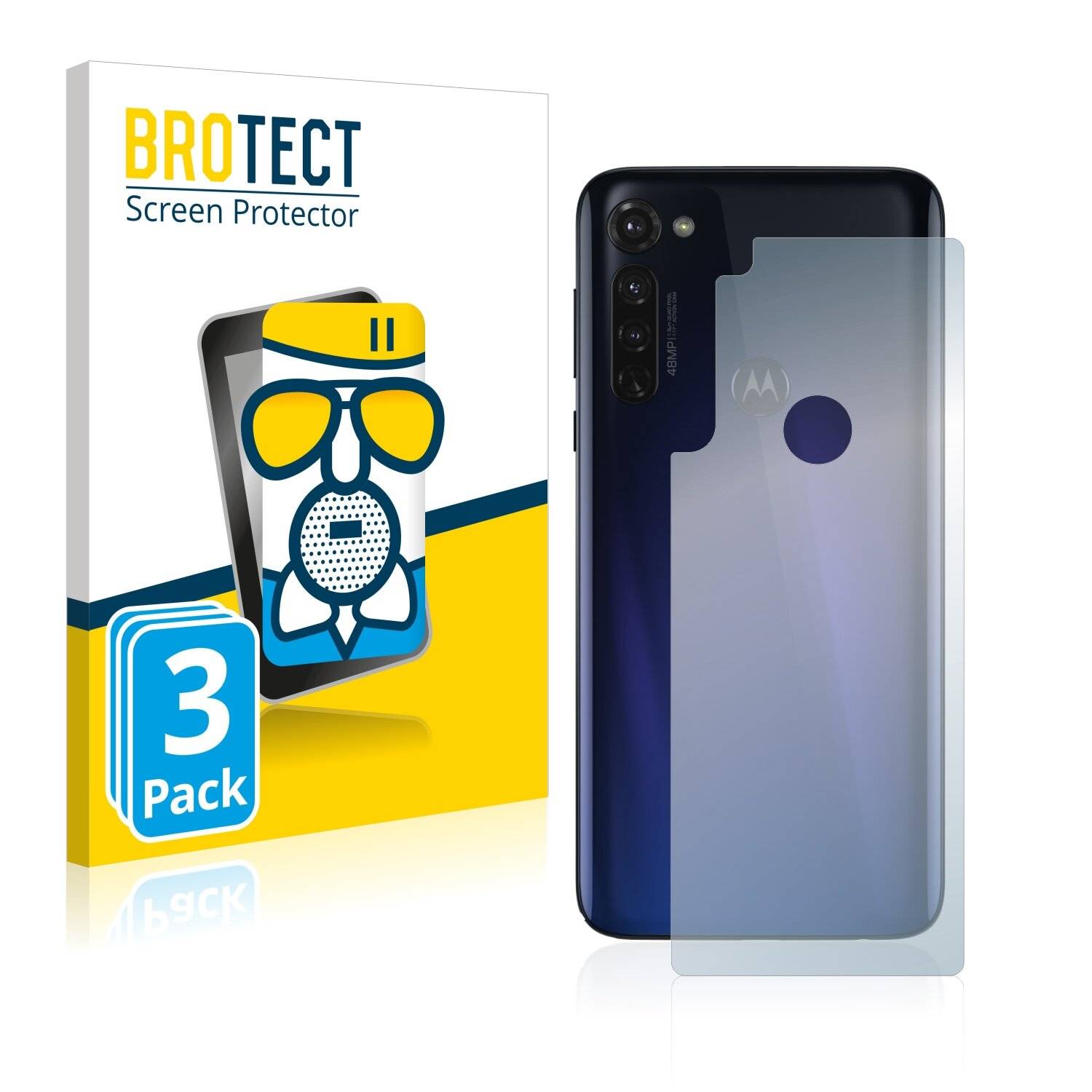 3x BROTECT AirGlass Matte Schutzglas Folie für Motorola Moto G Stylus