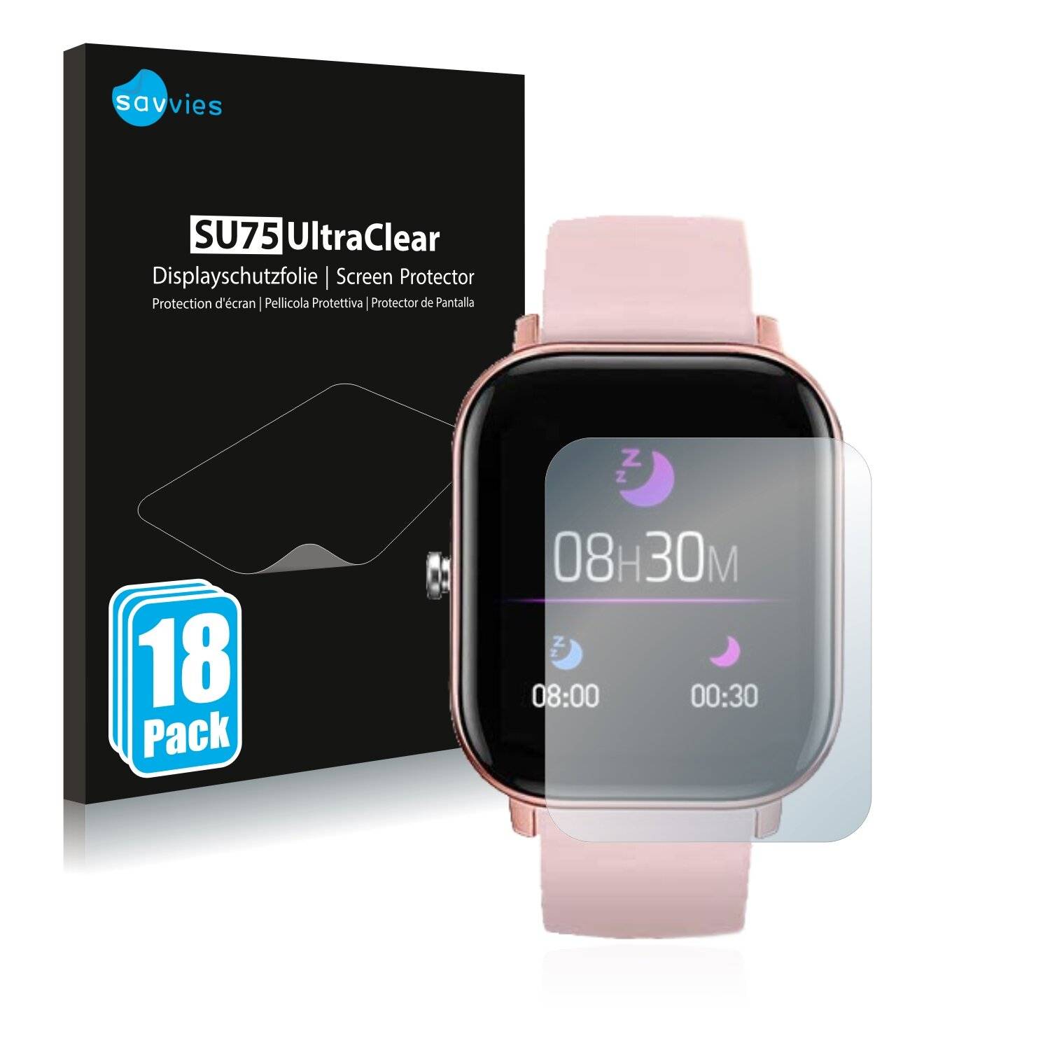 18x Savvies SU75 Displayschutzfolie für Aimiuvei