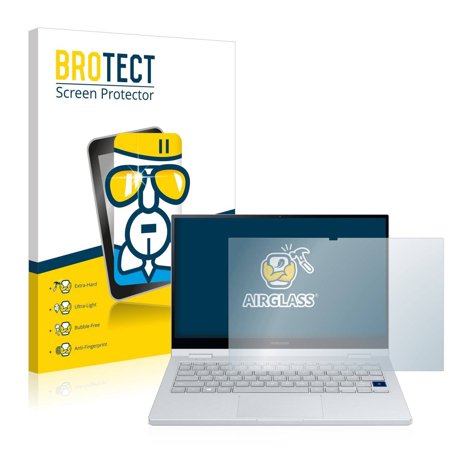 BROTECT AirGlass Schutzglas Folie für Samsung Galaxy Book Flex