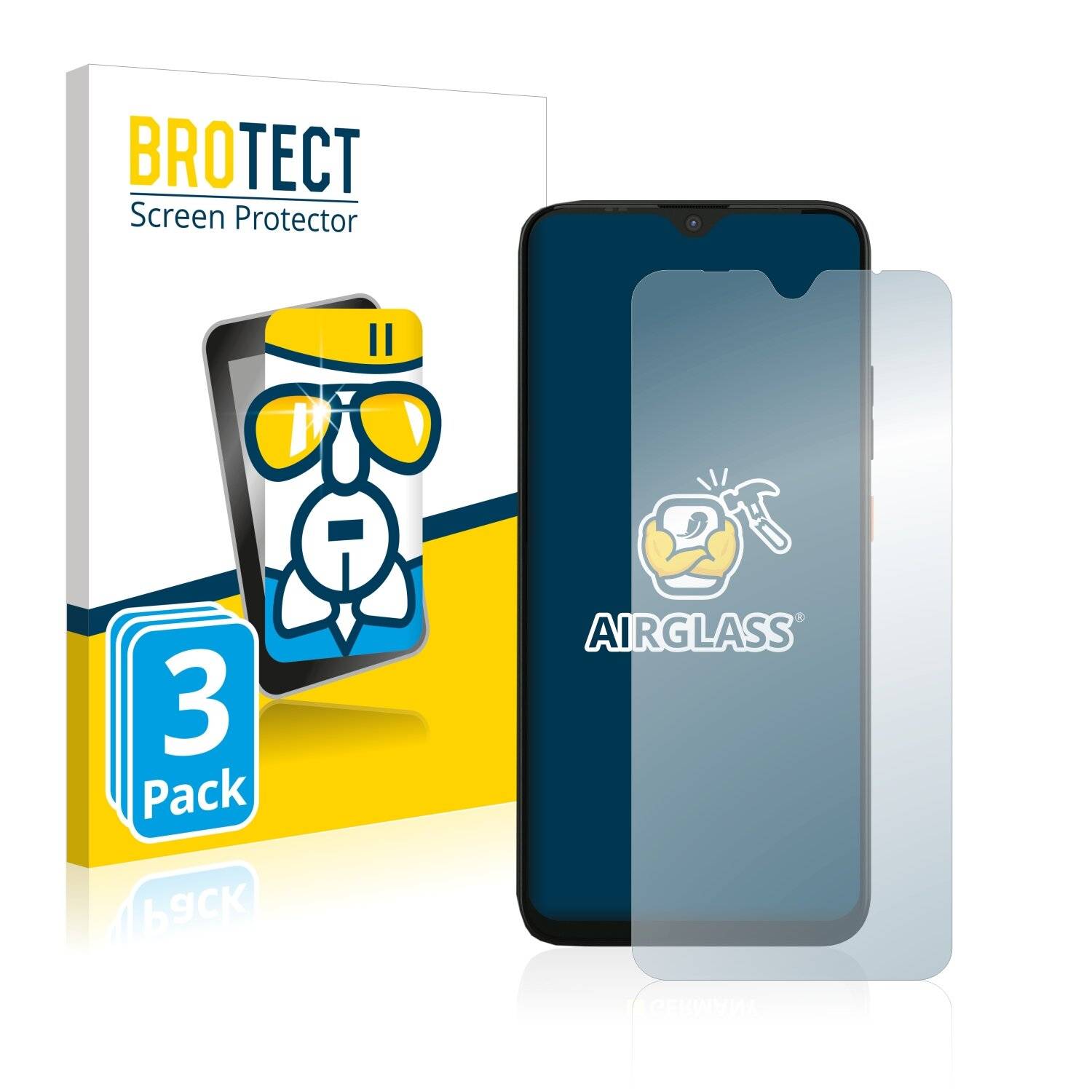 3x BROTECT AirGlass Schutzglas Folie für Gigaset