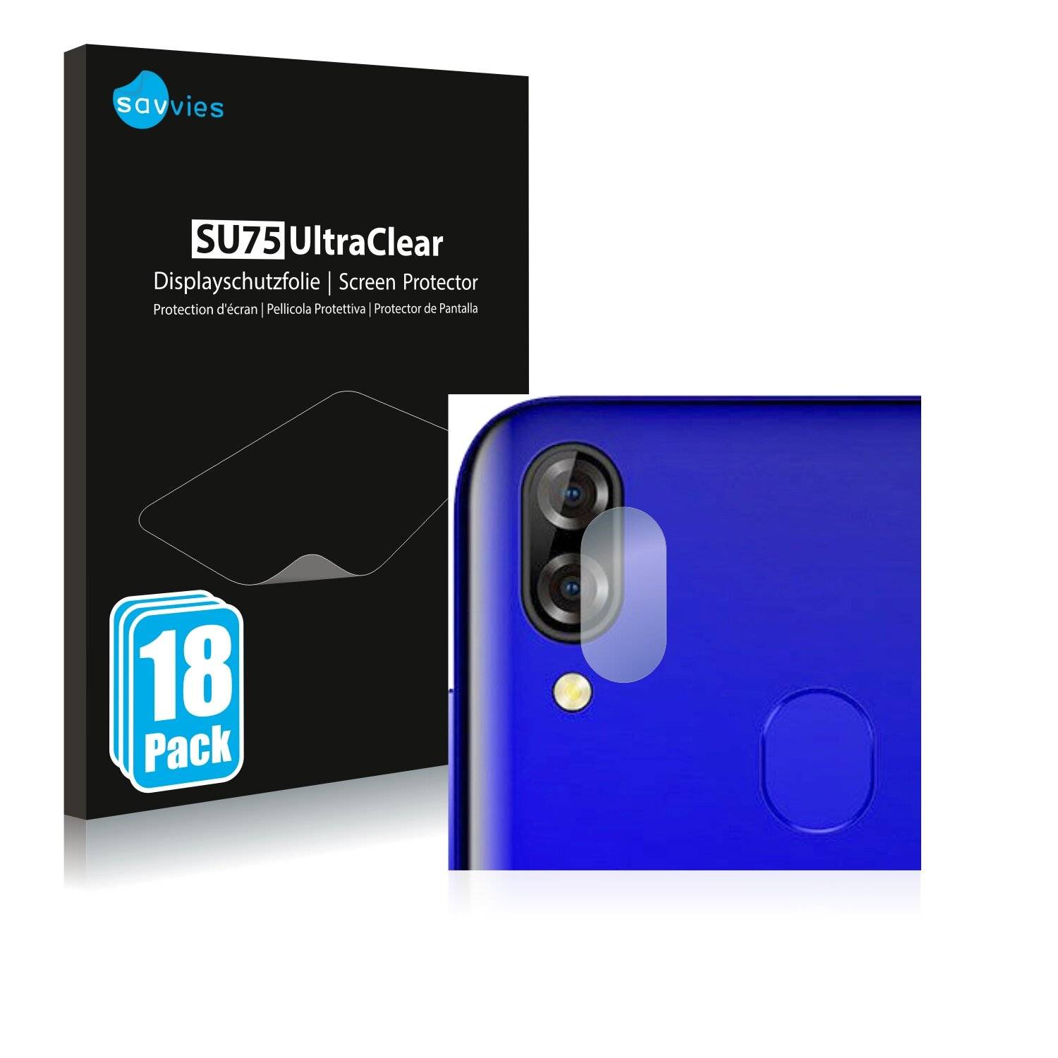 18x Savvies SU75 Displayschutzfolie für Blackview A60 Plus (NUR