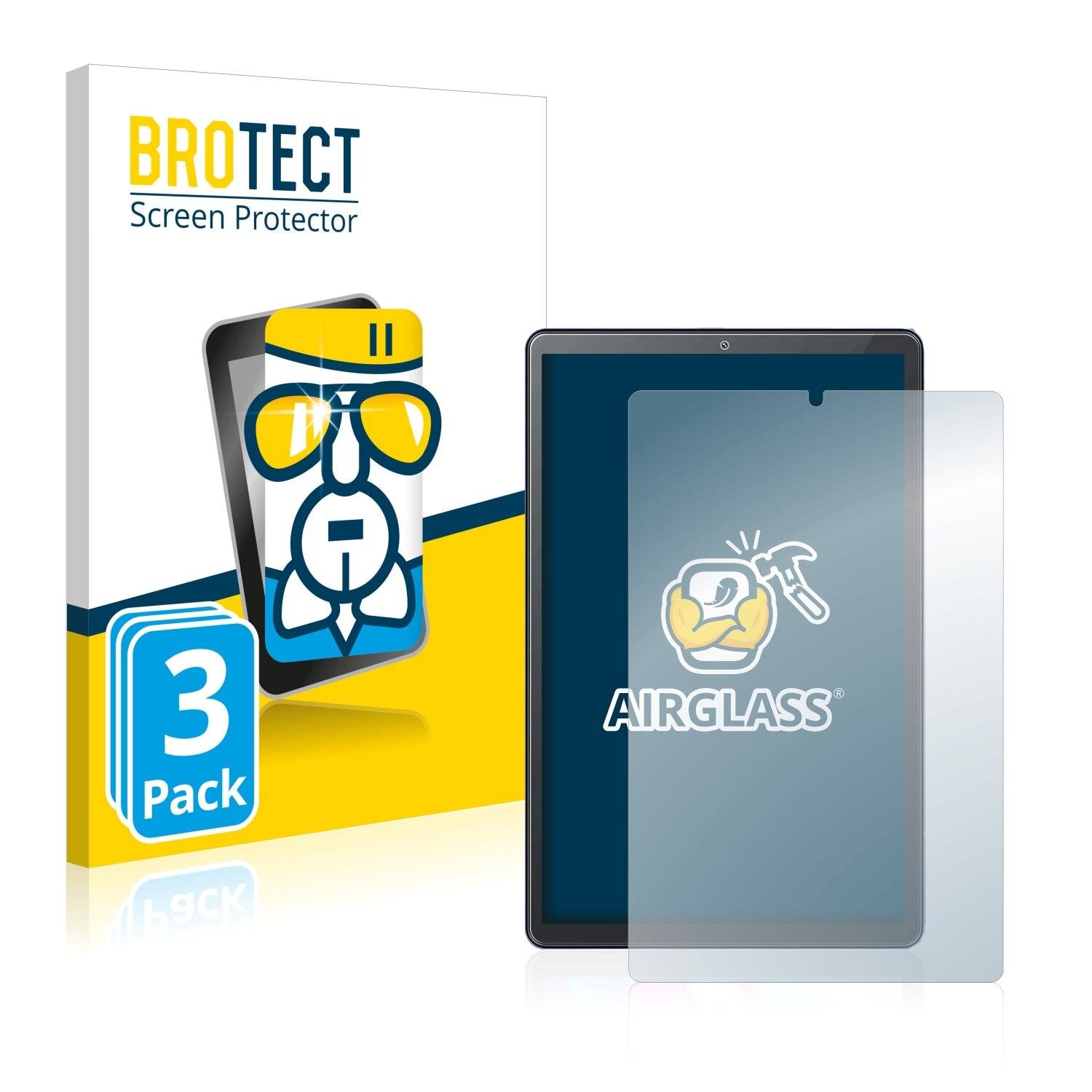 3x BROTECT AirGlass Schutzglas Folie für Vankyo MatrixPad