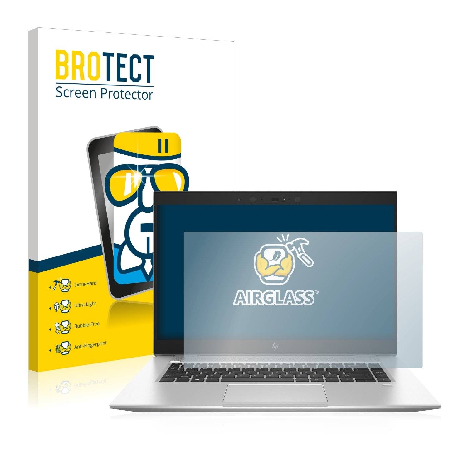 BROTECT AirGlass Schutzglas Folie für HP EliteBook 1050
