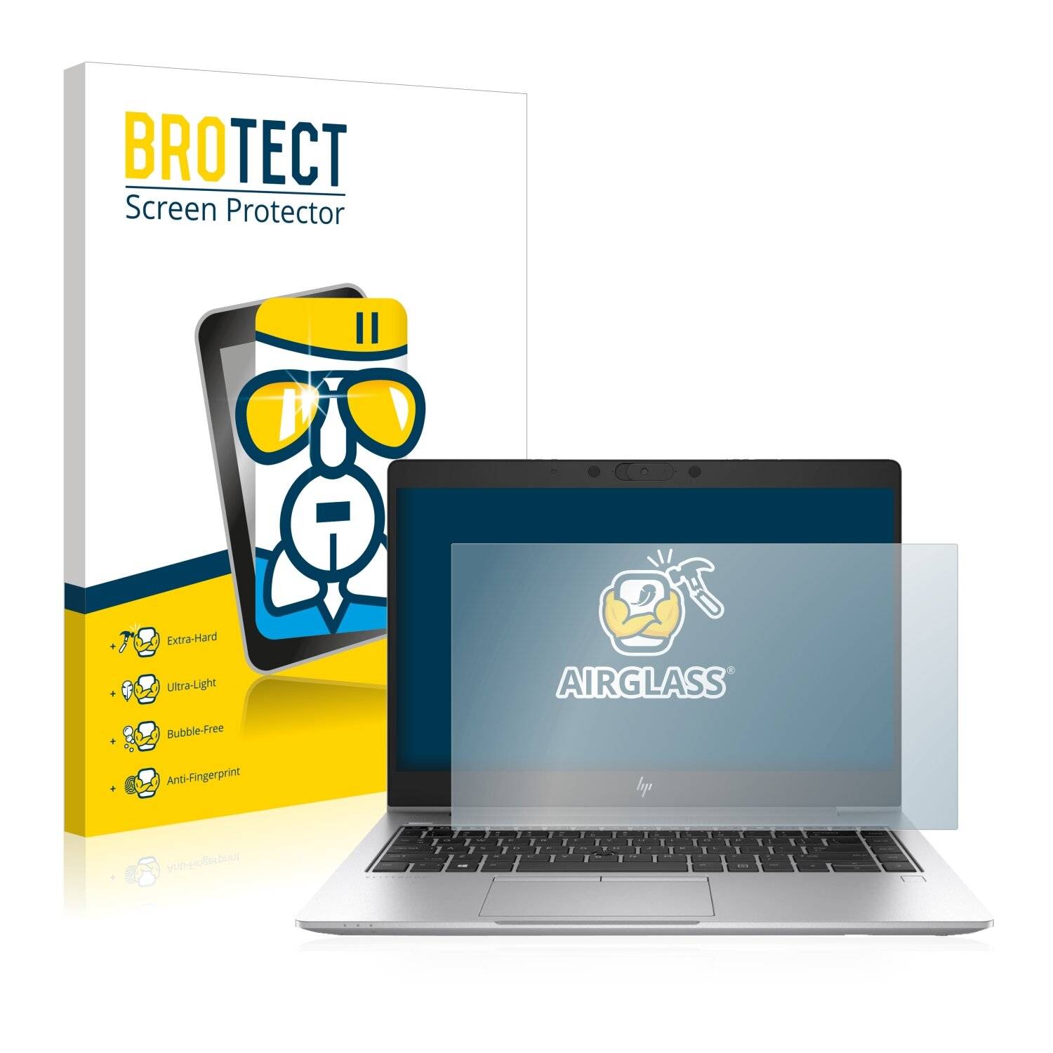 BROTECT AirGlass Schutzglas Folie für HP EliteBook 735