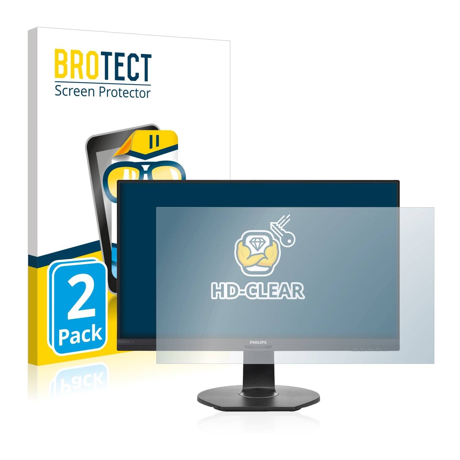2x BROTECT HD-Clear Displayschutzfolie für Lenovo ThinkPad X1