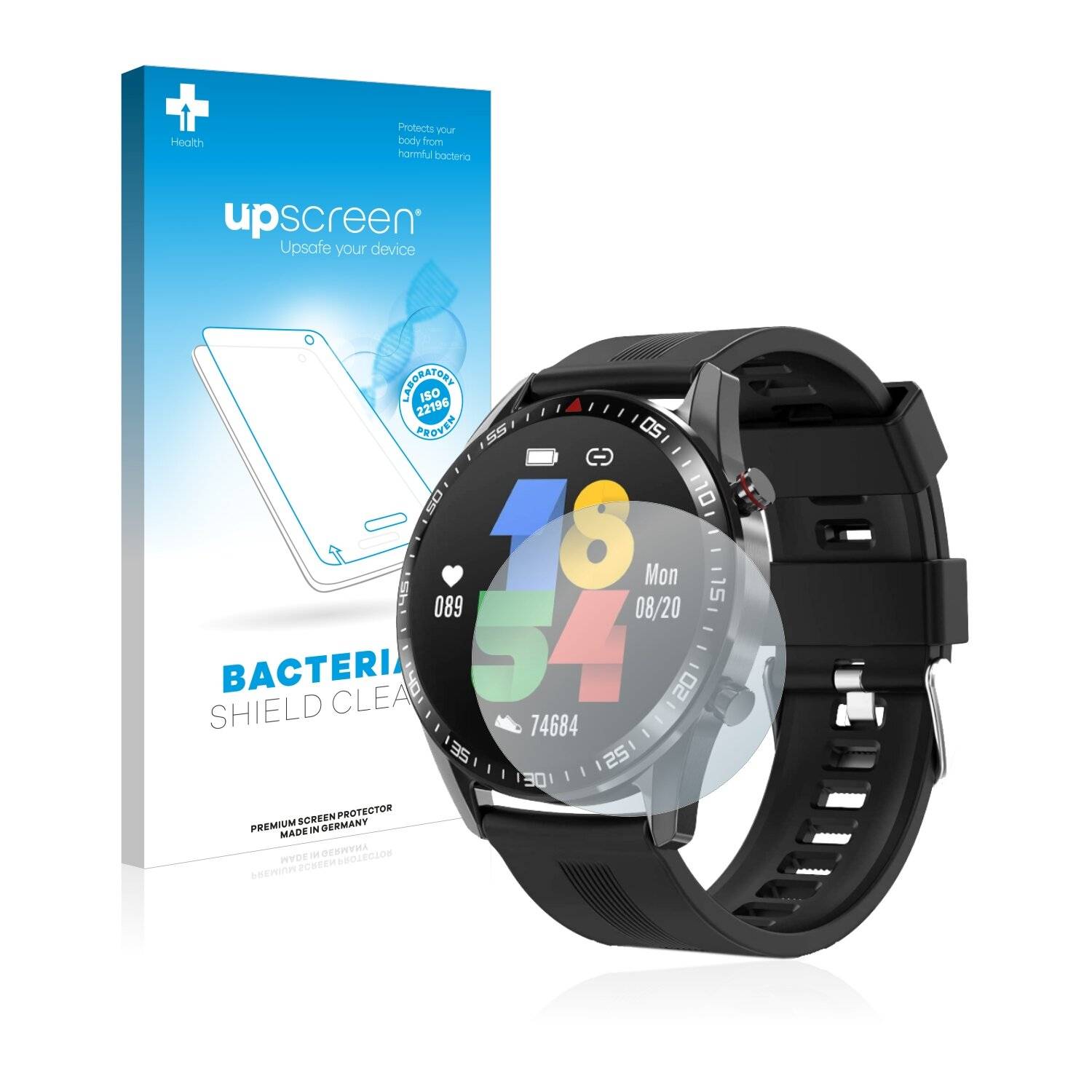 upscreen Bacteria Shield Clear Premium Antibakterielle Displayschutzfolie für TagoBee