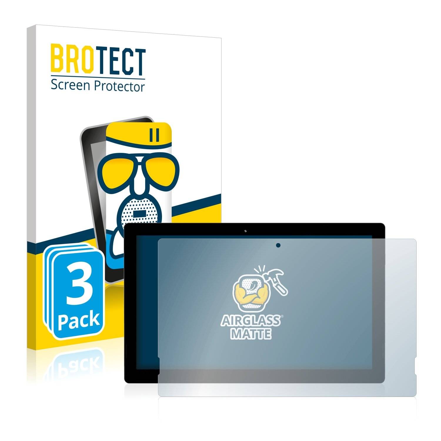 3x BROTECT AirGlass Matte Schutzglas Folie für Teclast