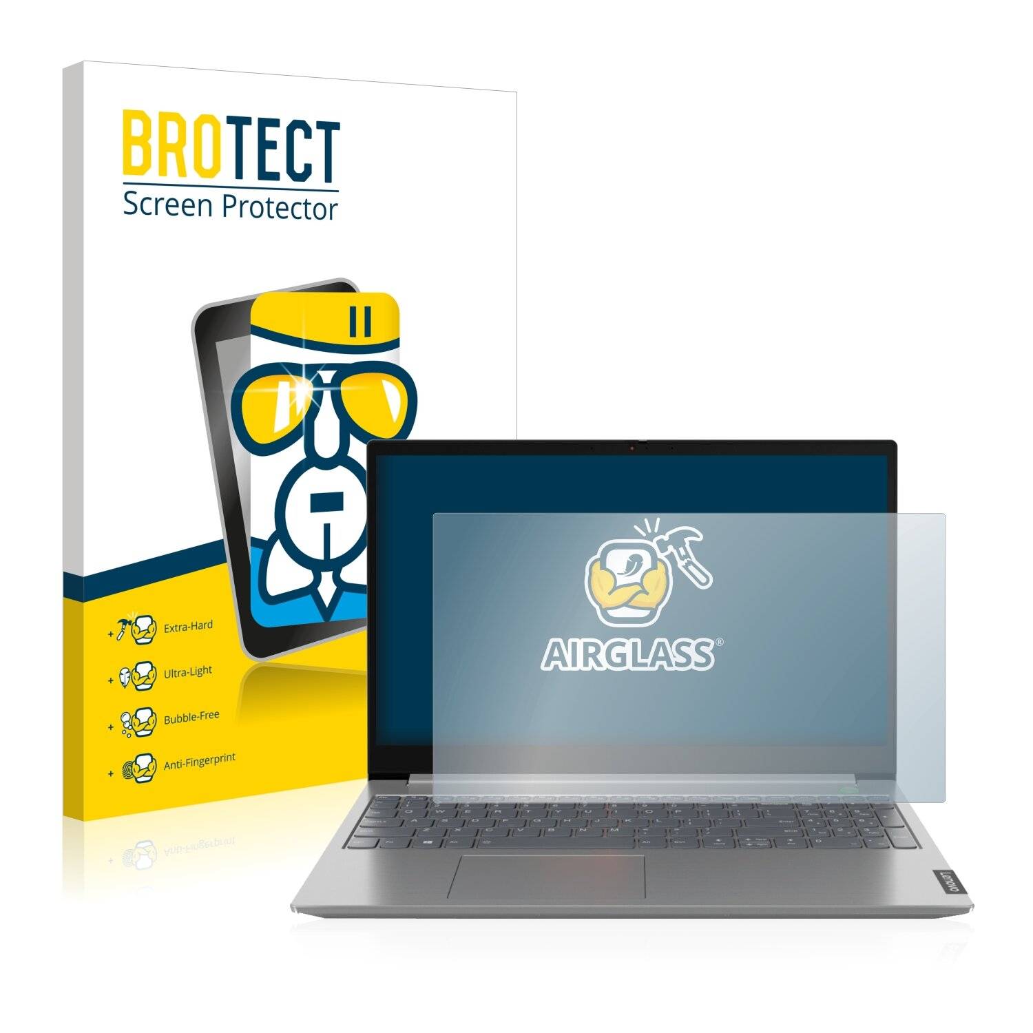 BROTECT AirGlass Schutzglas Folie für Lenovo ThinkBook