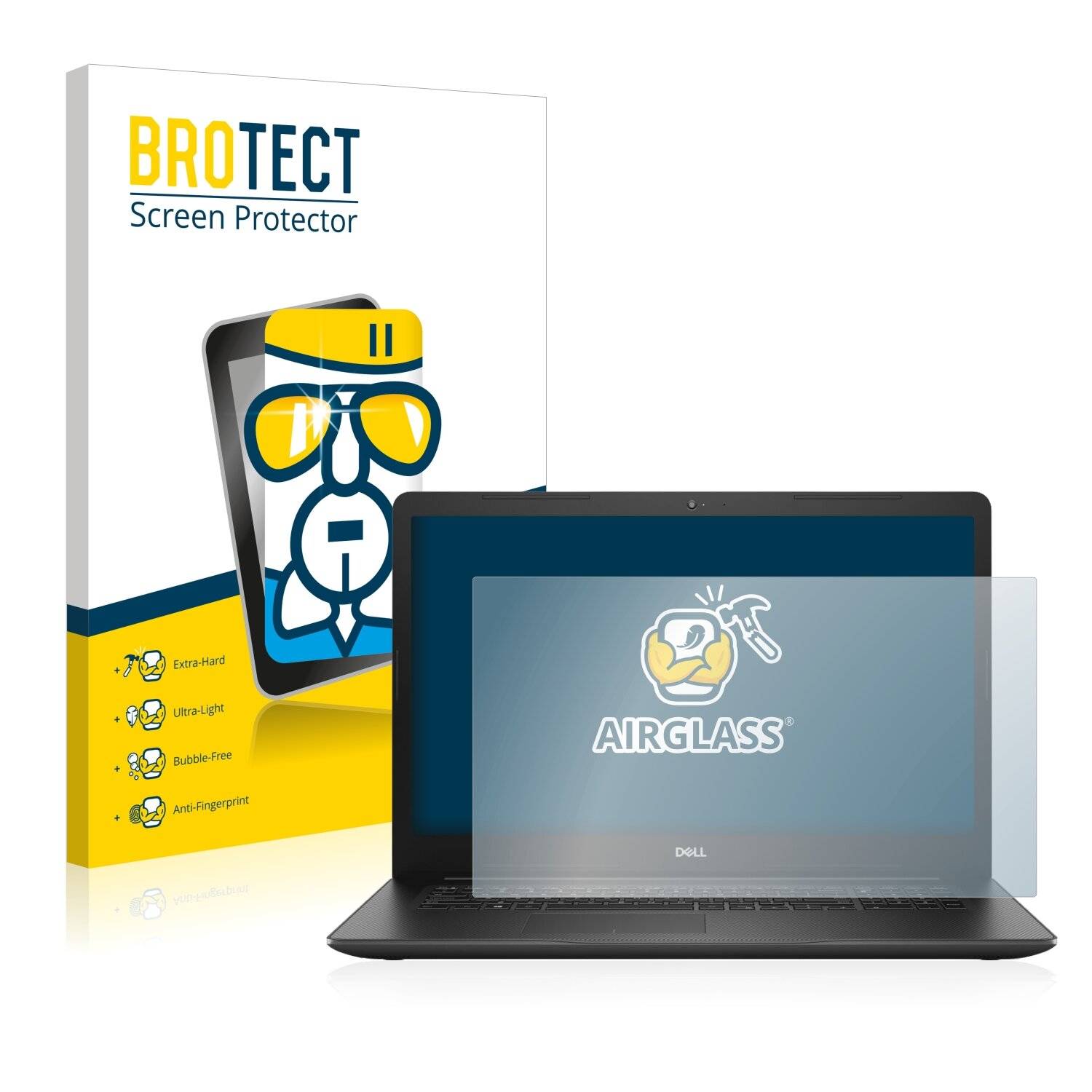 BROTECT AirGlass Schutzglas Folie für Dell Inspiron 17
