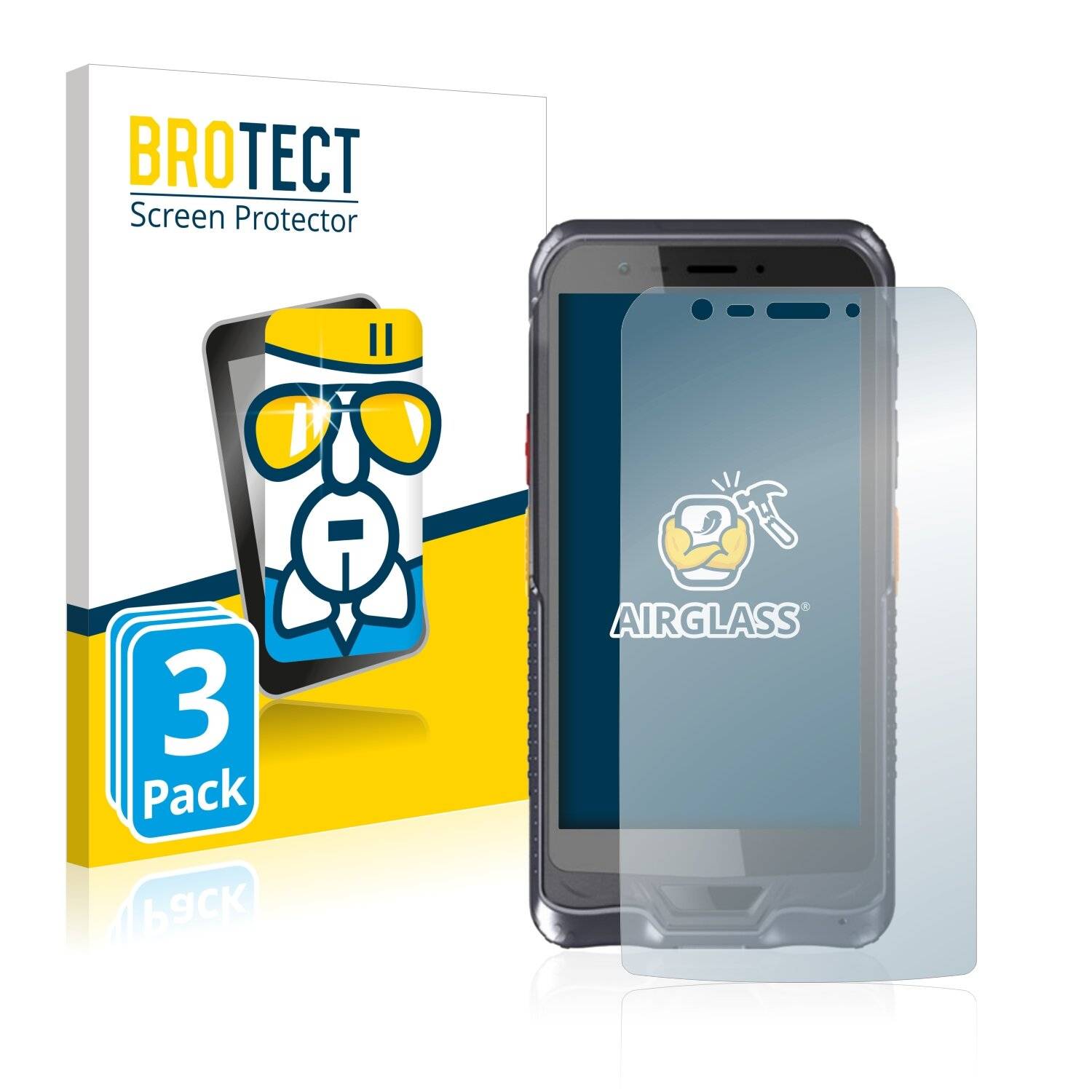 3x BROTECT AirGlass Schutzglas Folie für Bressner Scorpion