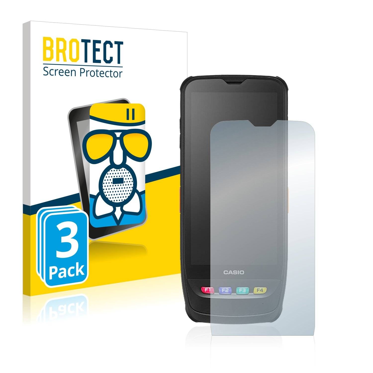 3x BROTECT AirGlass Matte Schutzglas Folie für Casio