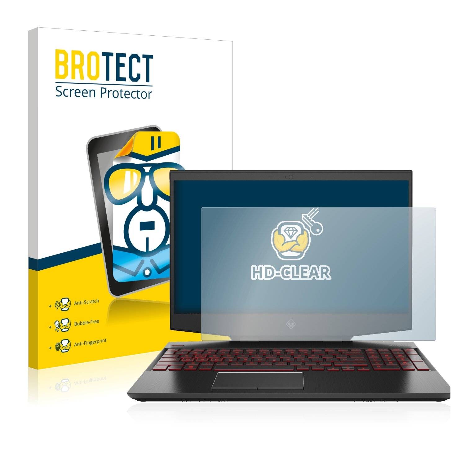 BROTECT HD-Clear Displayschutzfolie für HP Omen
