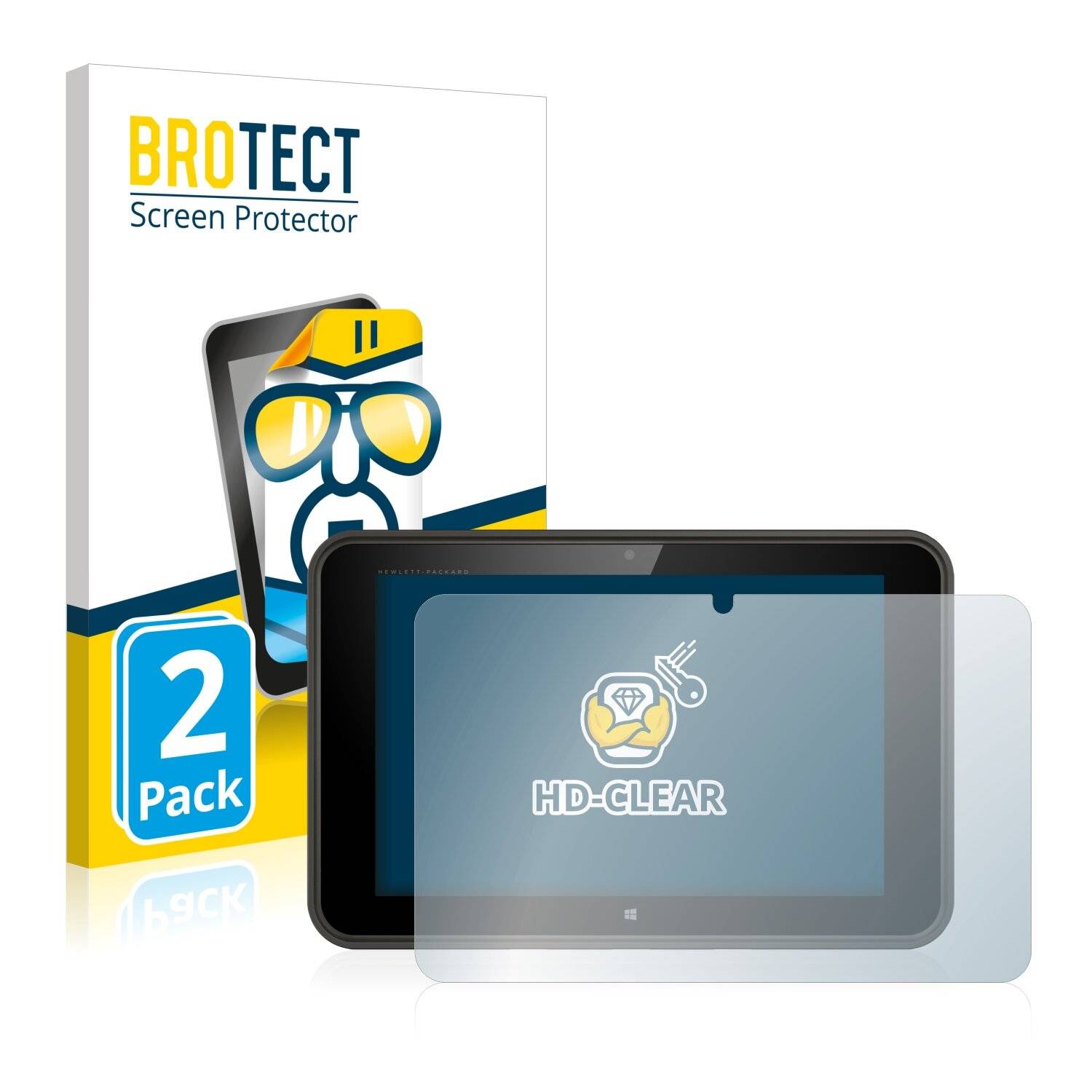 2x BROTECT HD-Clear Displayschutzfolie für HP Pro Tablet 10 EE