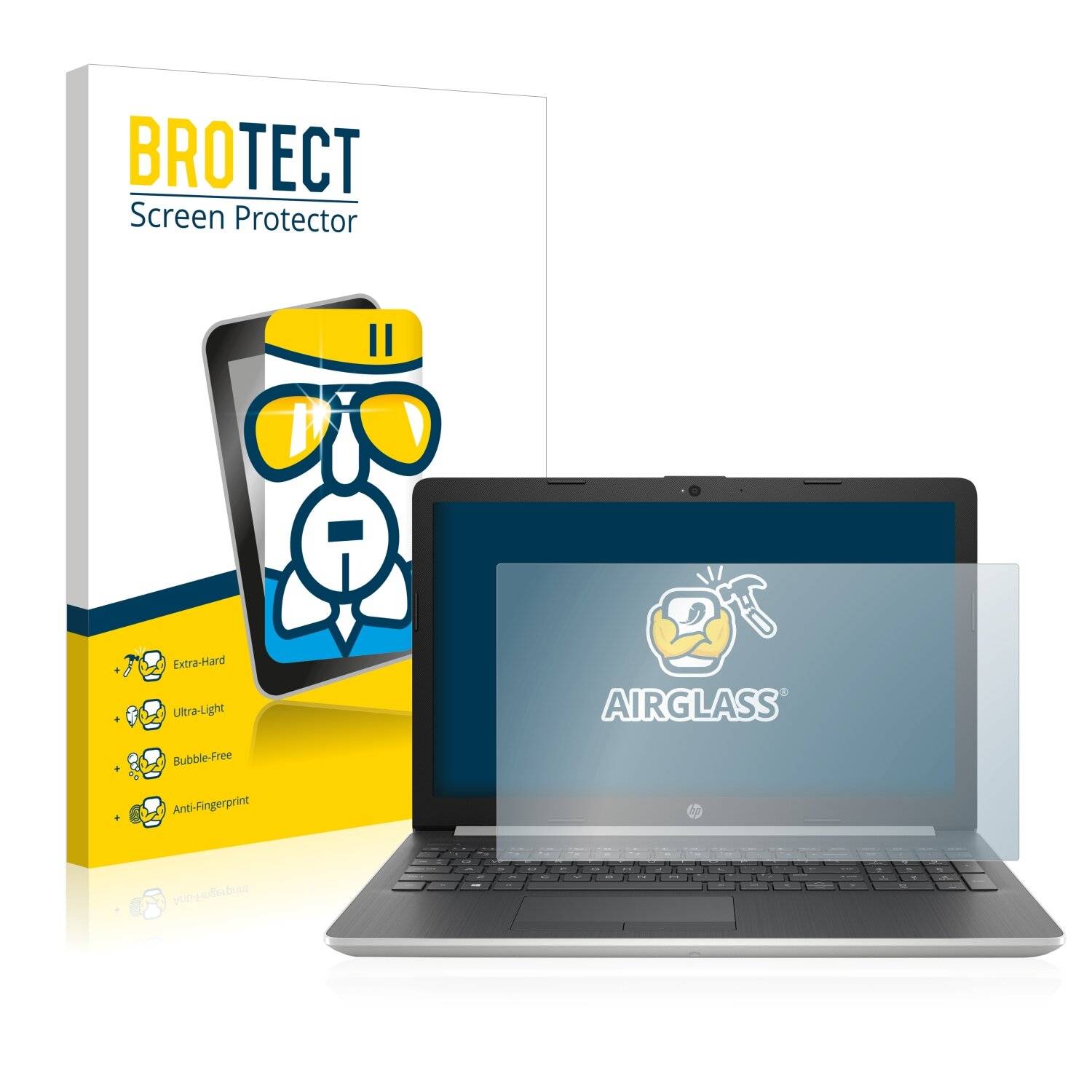 BROTECT AirGlass Schutzglas Folie für HP Pavilion