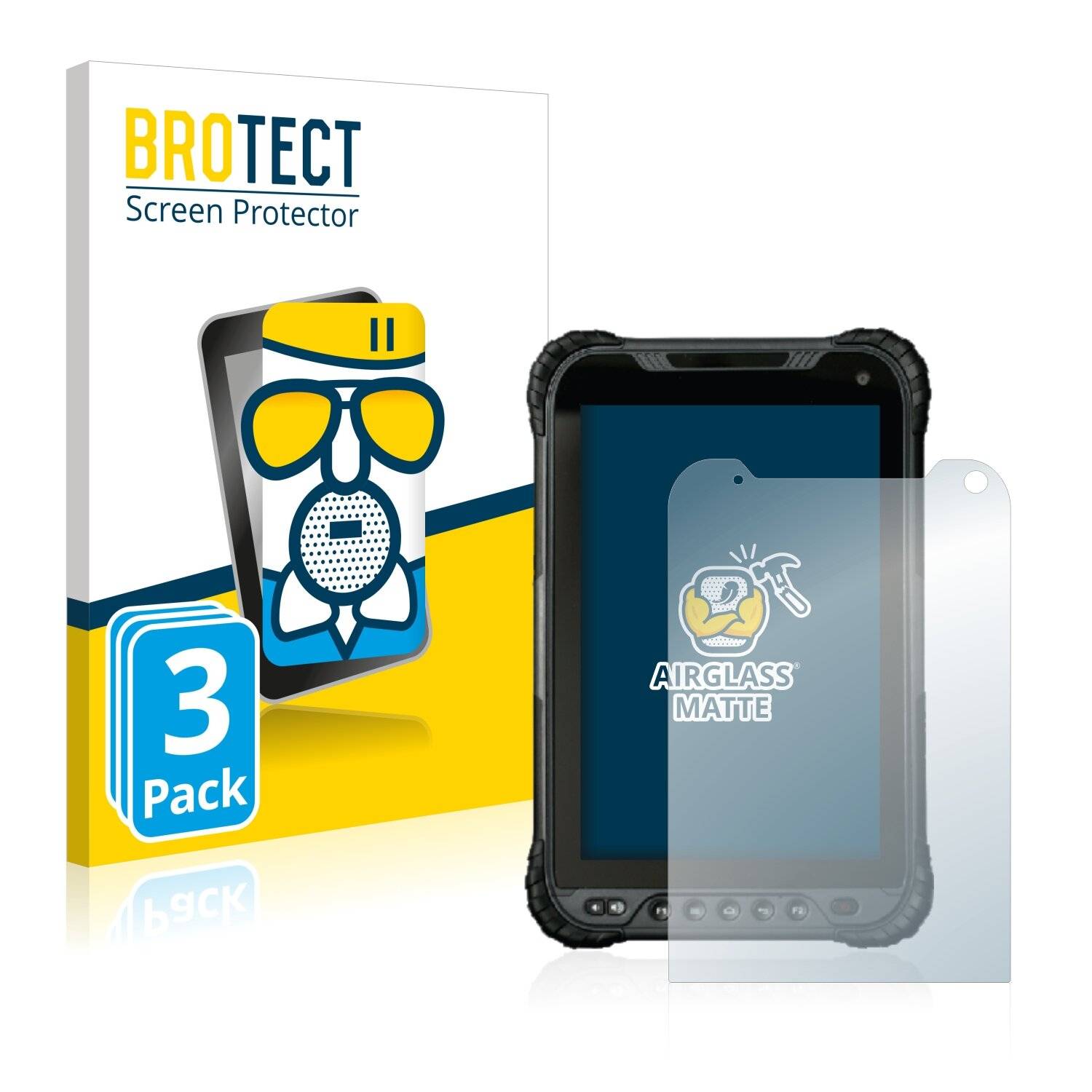 3x BROTECT AirGlass Matte Schutzglas Folie für UniStrong UT30