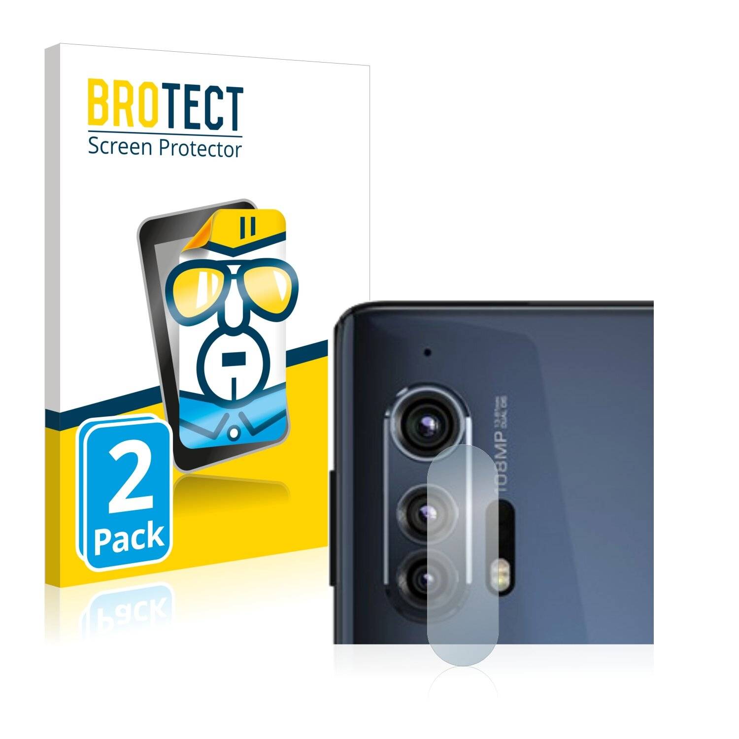 2x BROTECT HD-Clear Displayschutzfolie für Motorola Edge Plus (NUR