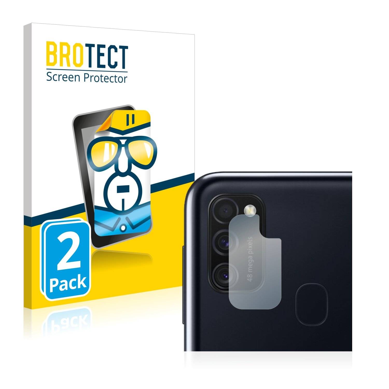2x BROTECT HD-Clear Displayschutzfolie für Samsung Galaxy M21 (NUR