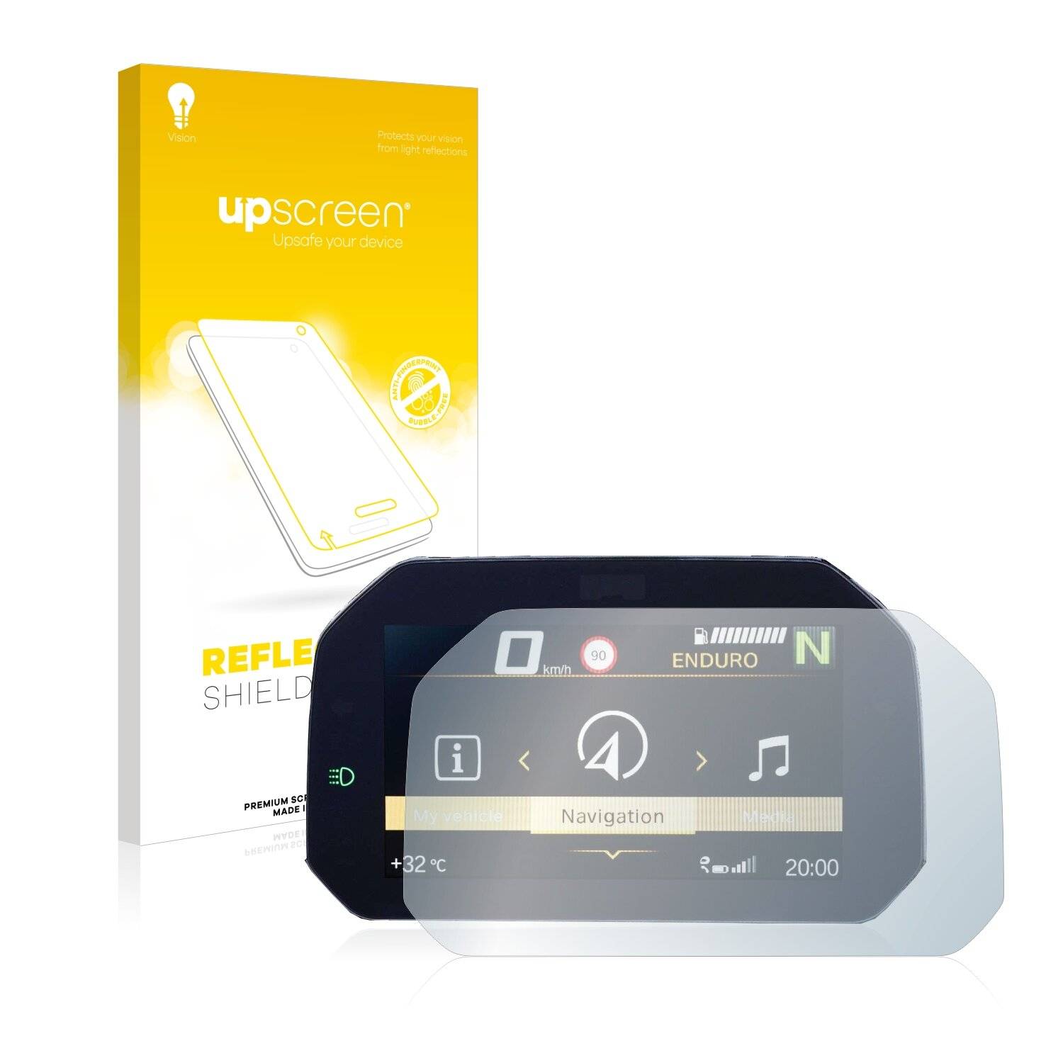 upscreen Reflection Shield Matte Premium Displayschutzfolie für BMW R 1200 GS ADV 2014-2018