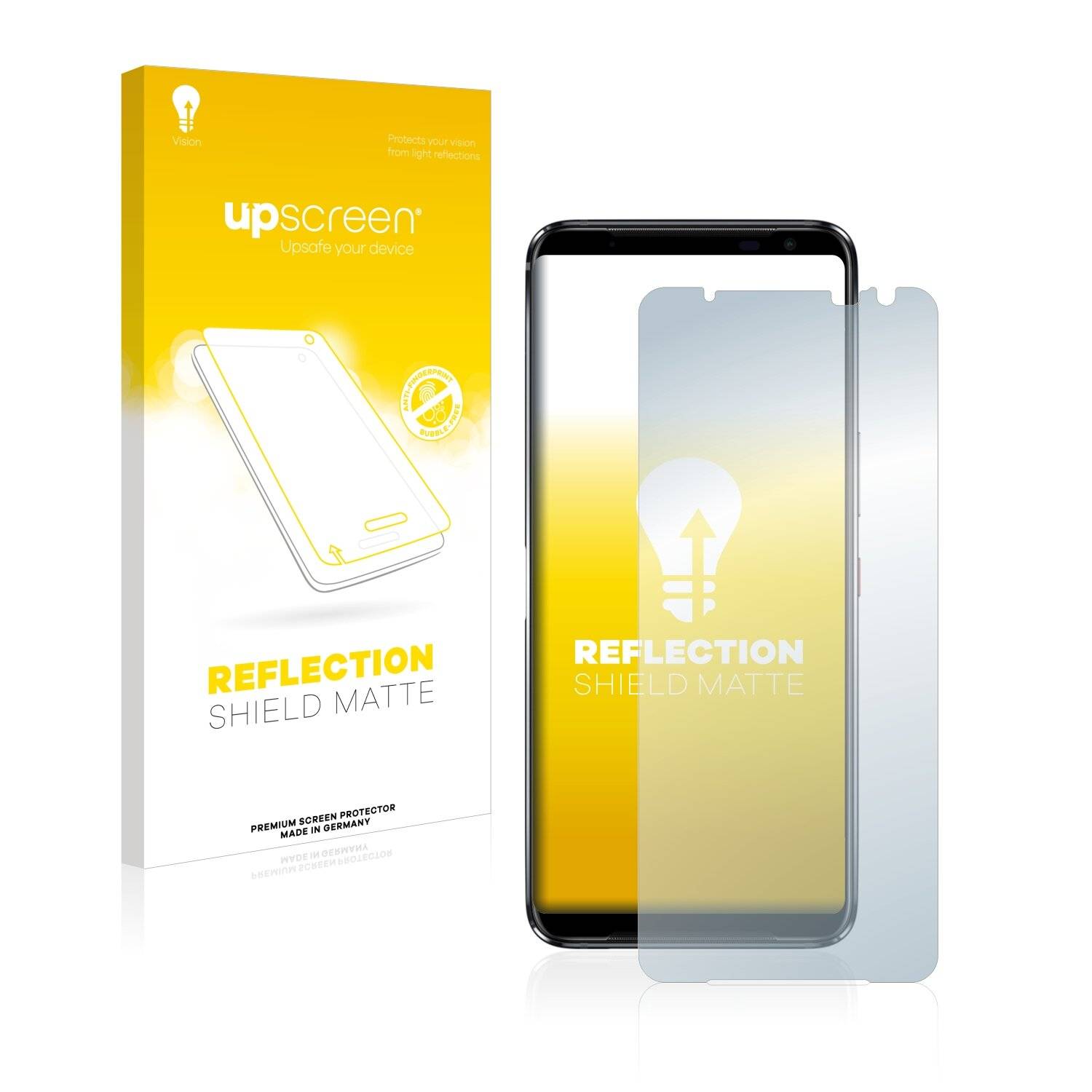 upscreen Reflection Shield Matte Premium Displayschutzfolie für Asus ROG Phone 3