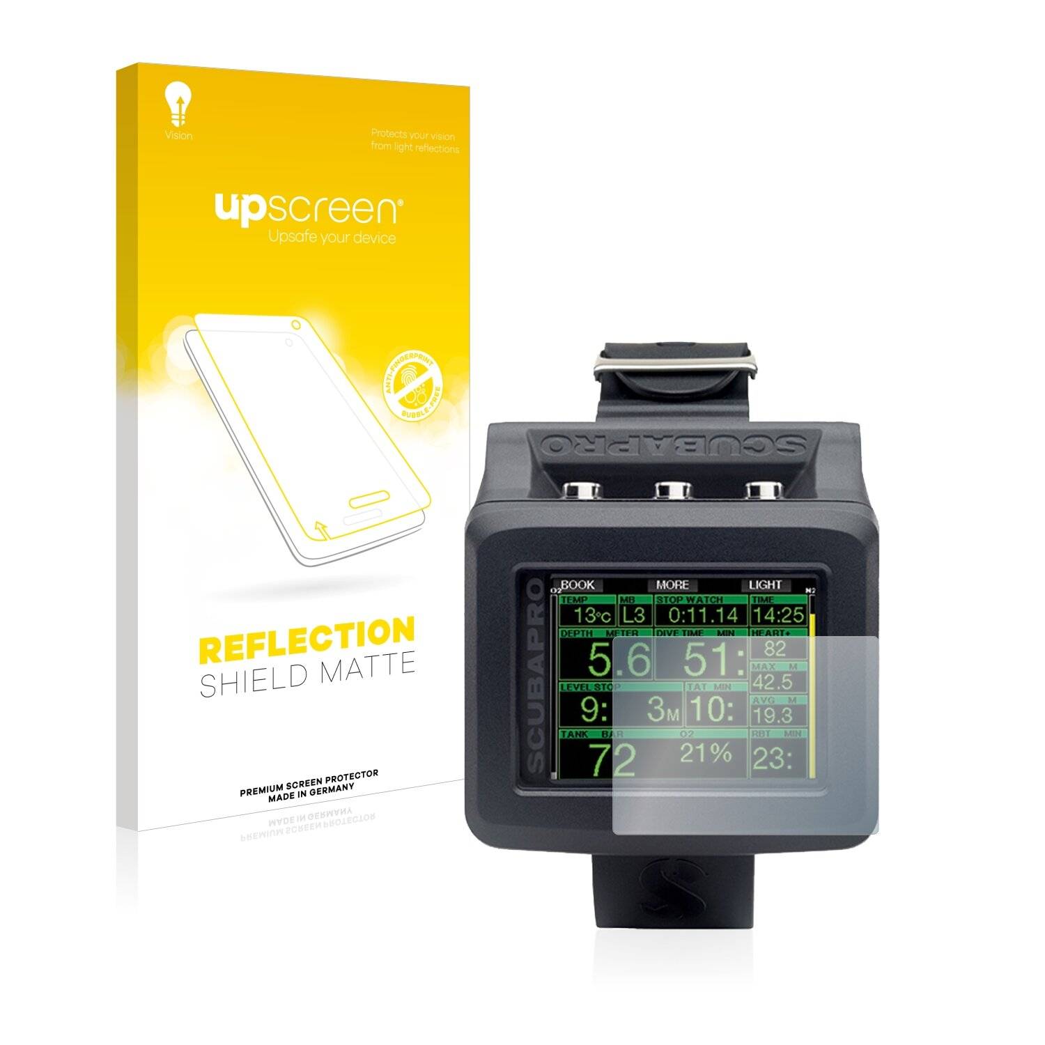upscreen Reflection Shield Matte Premium Displayschutzfolie für Uwatec Galileo