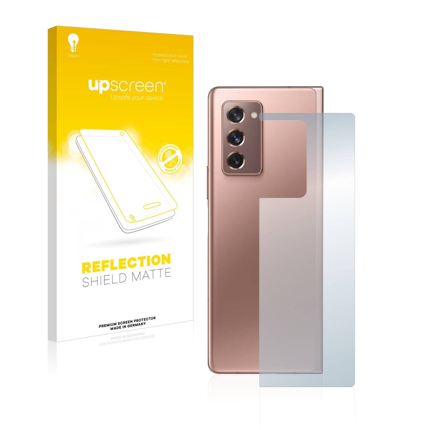 upscreen Reflection Shield Matte Premium Displayschutzfolie für Samsung Galaxy Z Fold 2 5G