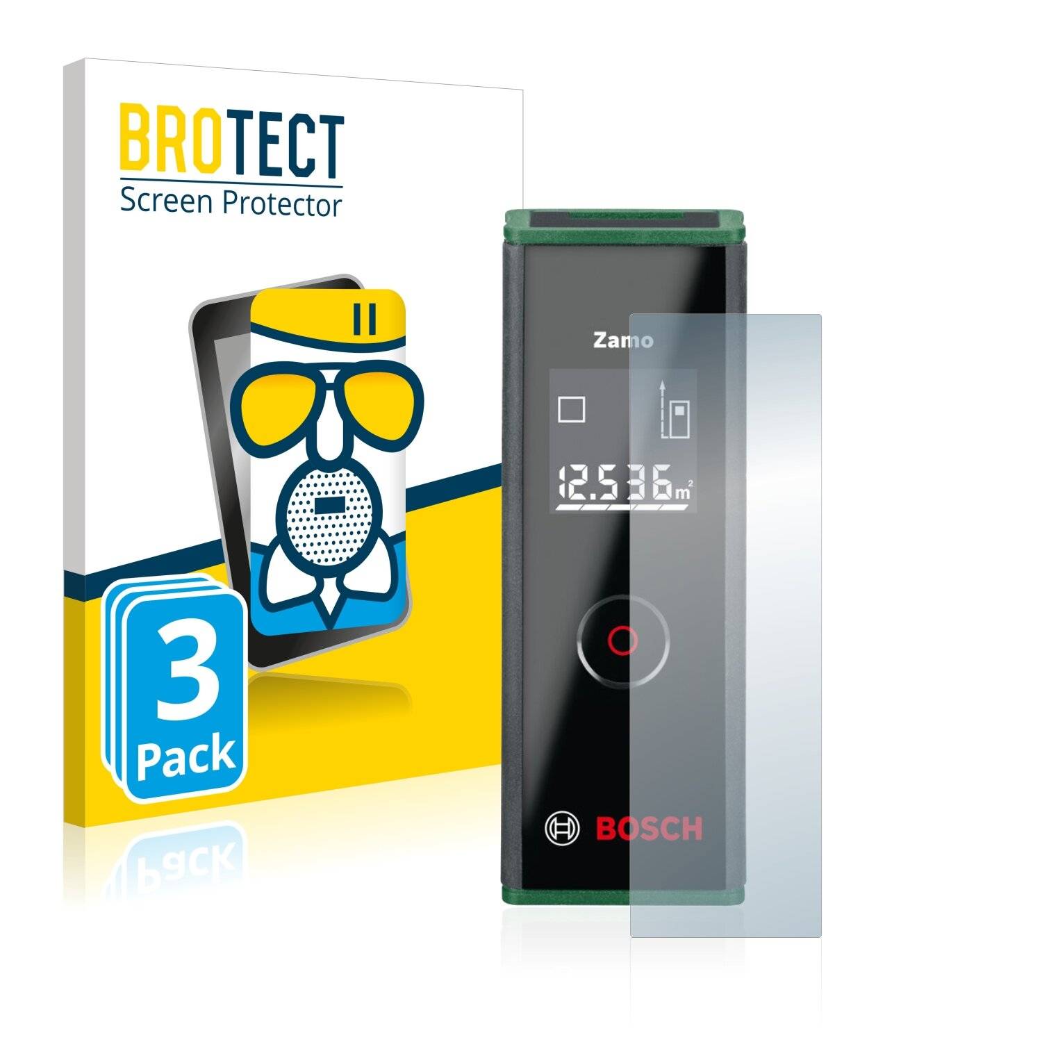 3x BROTECT AirGlass Matte Schutzglas Folie für Bosch Zamo