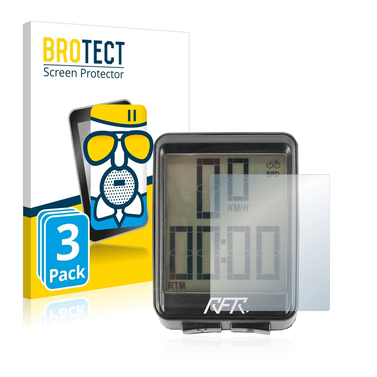 3x BROTECT AirGlass Matte Schutzglas Folie für Cube RFR