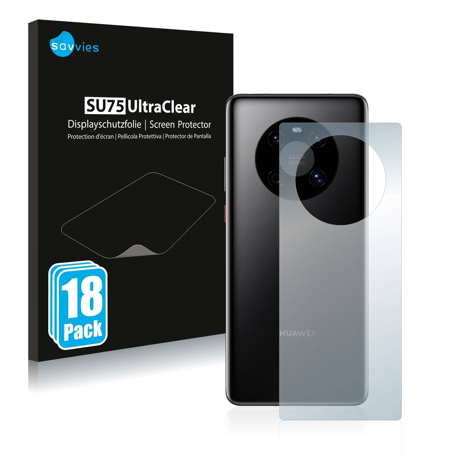 18x Savvies SU75 Displayschutzfolie für Huawei Mate 40 5G