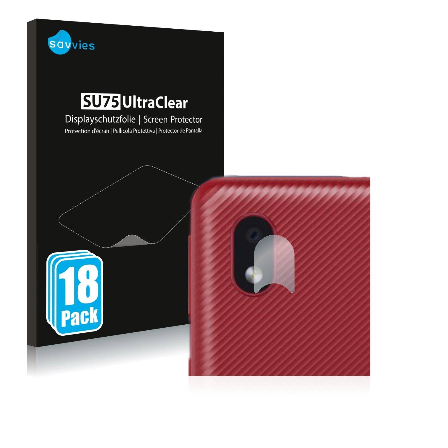 18x Savvies SU75 Displayschutzfolie für Samsung Galaxy A3 Core (NUR