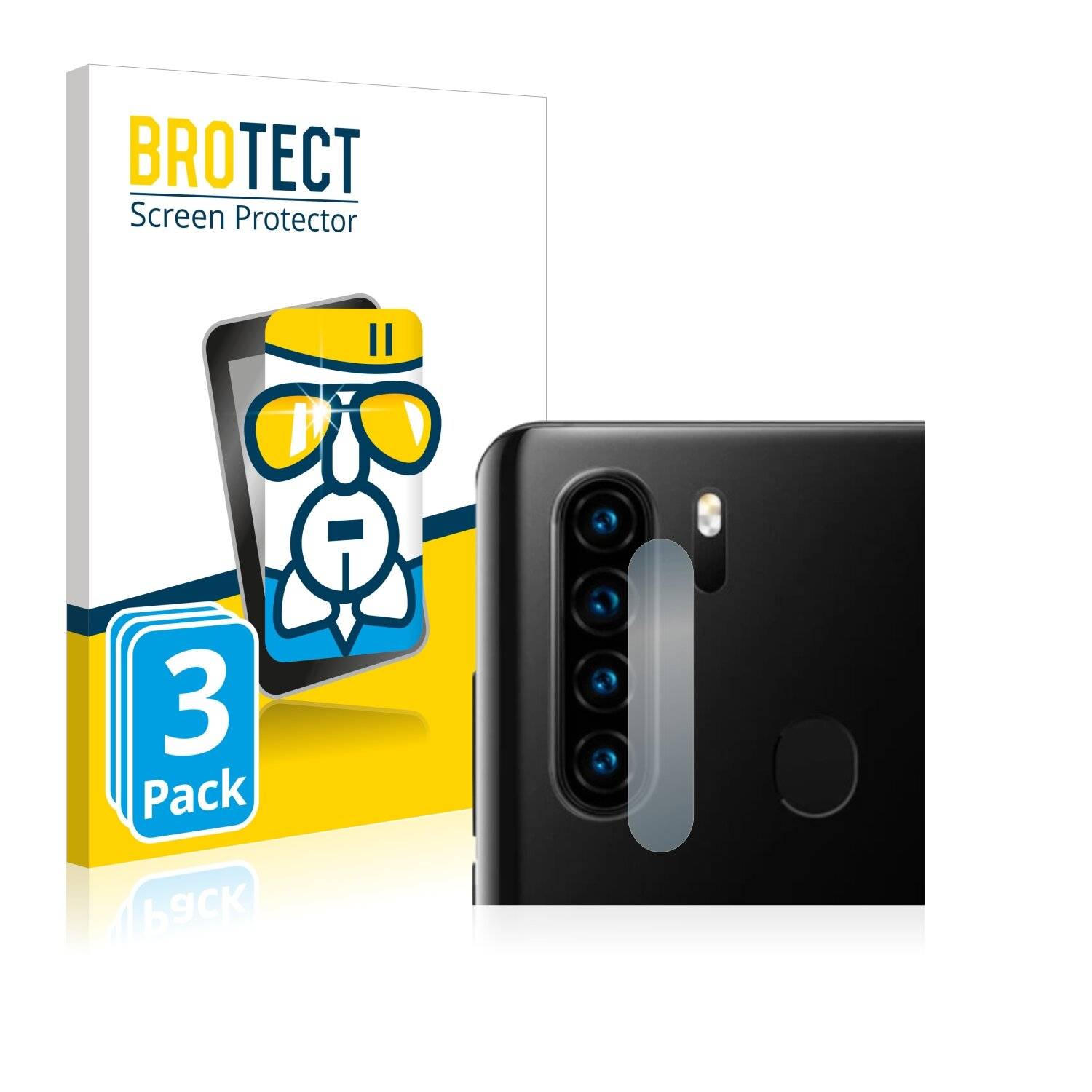 3x BROTECT AirGlass Schutzglas Folie für Blackview A80 Pro (NUR