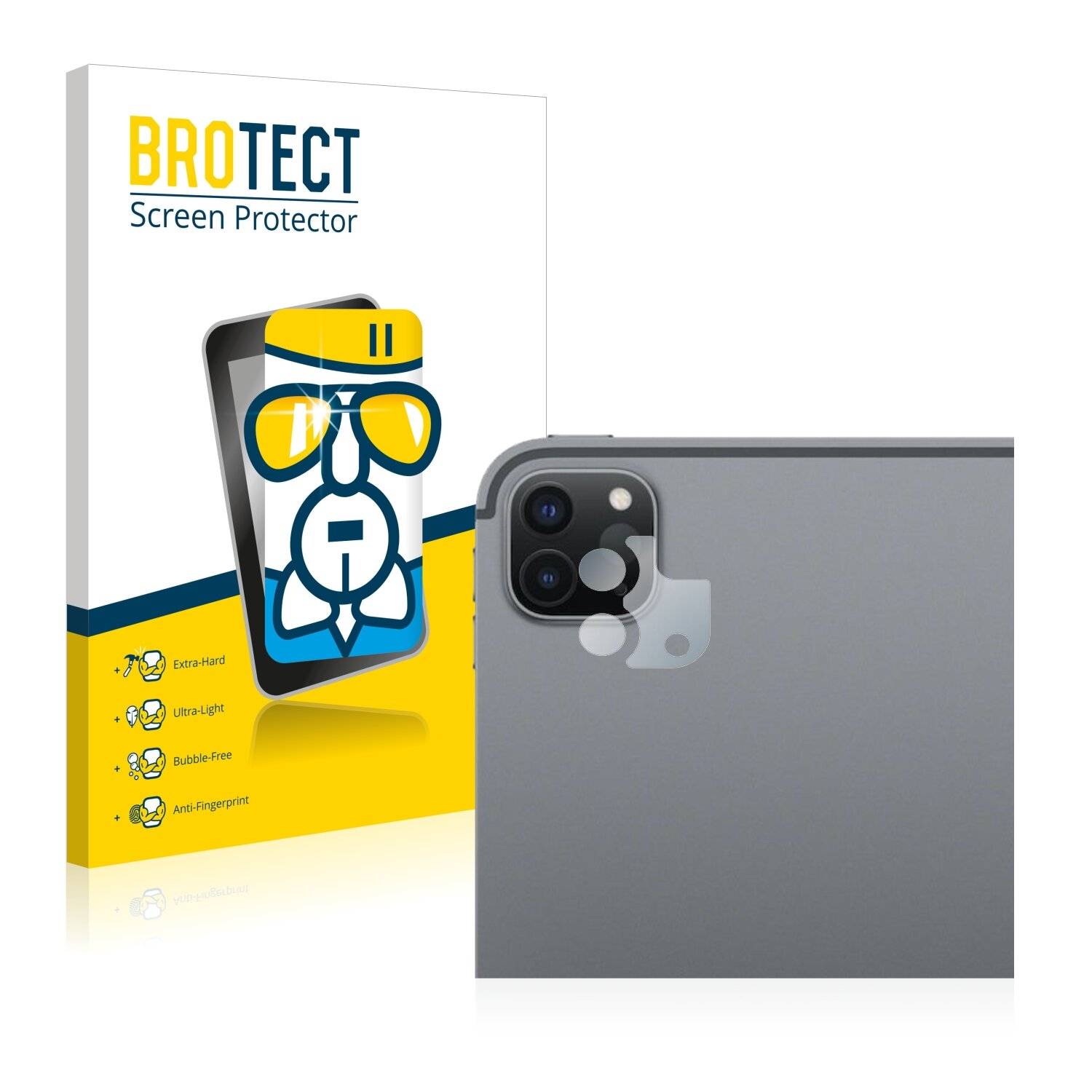 BROTECT AirGlass Schutzglas Folie für Apple iPad Pro 11 WiFi 2020 (NUR Kamera, 2.