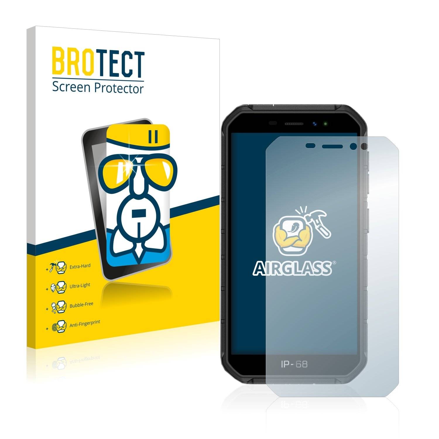 BROTECT AirGlass Schutzglas Folie für Ulefone Armor