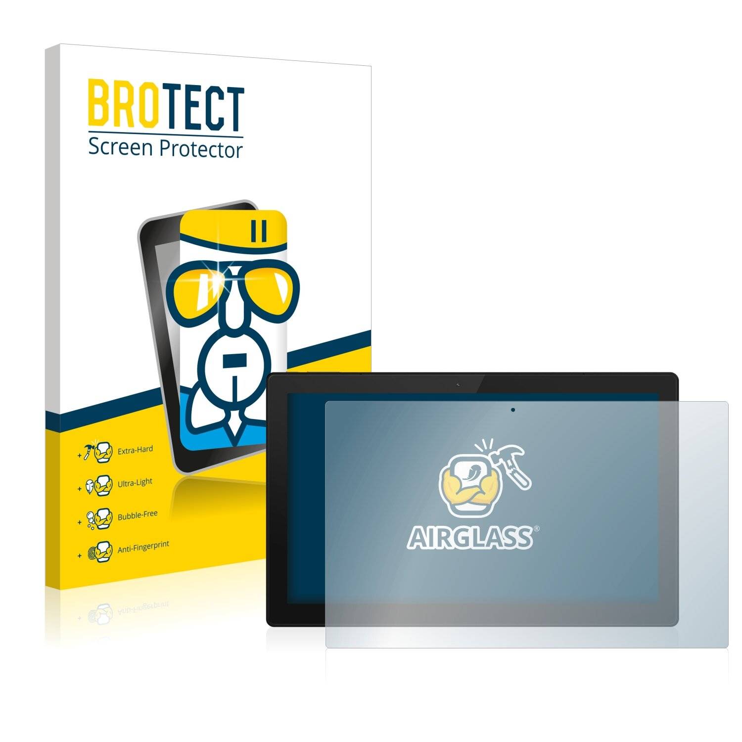 BROTECT AirGlass Schutzglas Folie für TrekStor Surftab Theatre