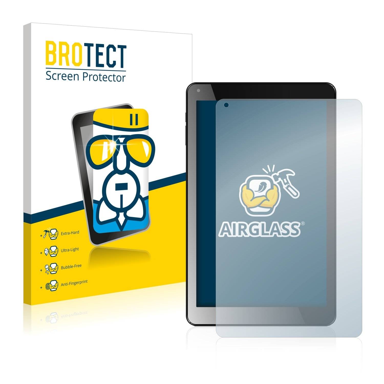 BROTECT AirGlass Schutzglas Folie für Odys NoteTab Pro LTE