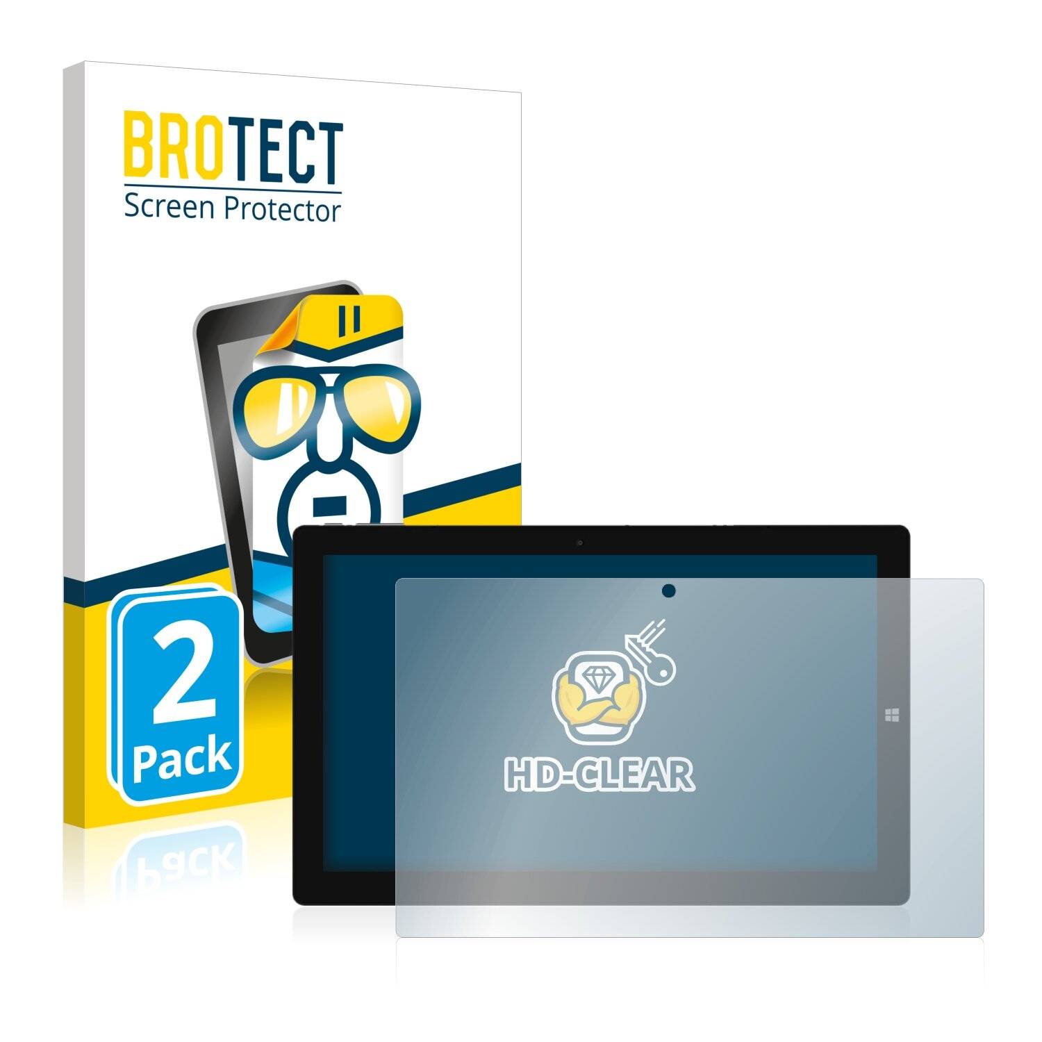 2x BROTECT HD-Clear Displayschutzfolie für Chuwi UBook