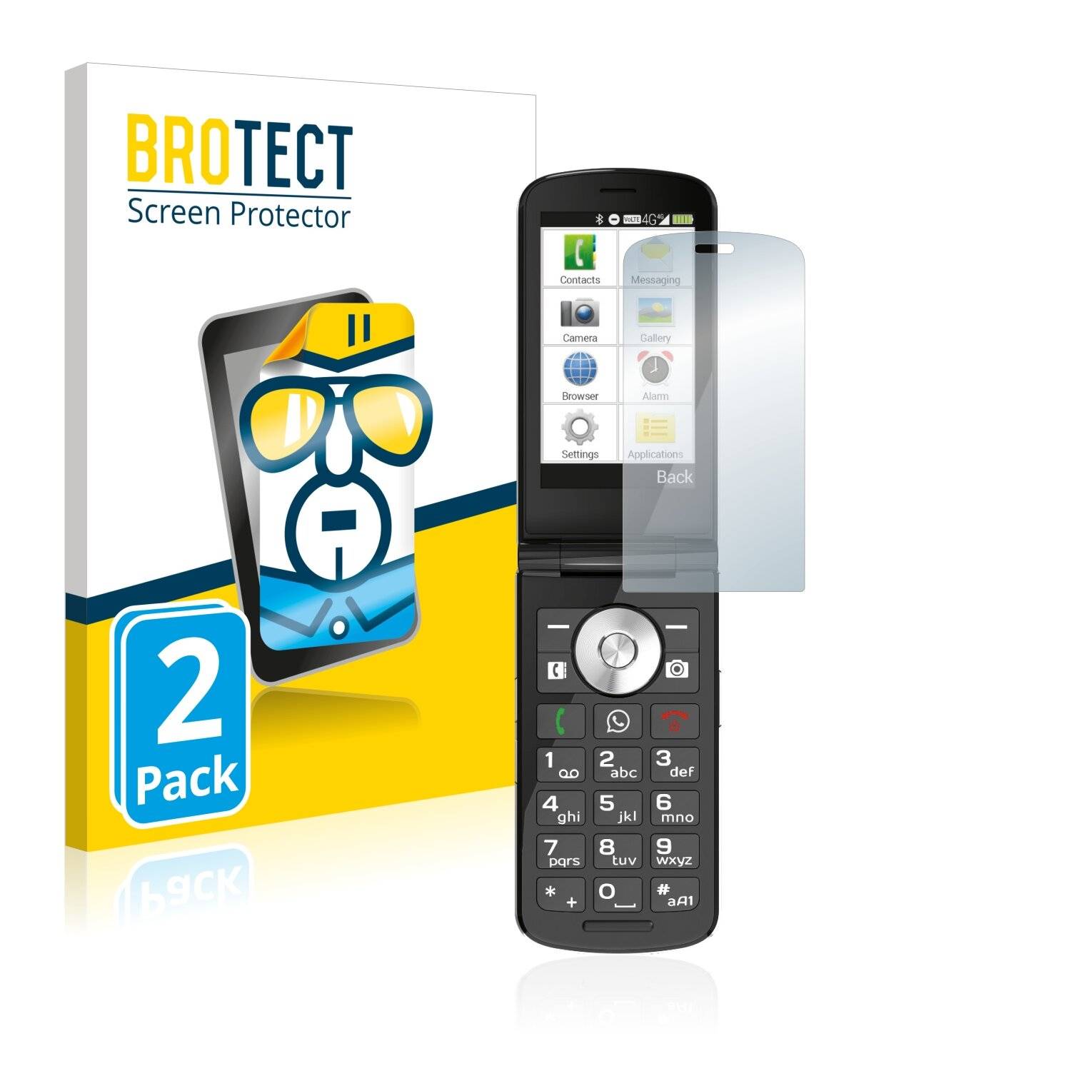 2x BROTECT HD-Clear Displayschutzfolie für Emporia