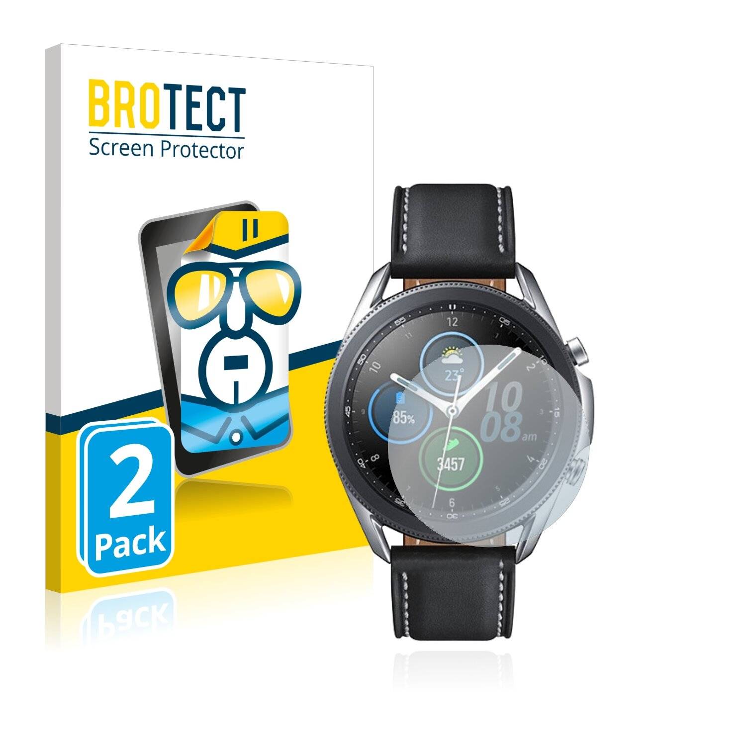 2x BROTECT HD-Clear Displayschutzfolie für Samsung Galaxy Watch 3