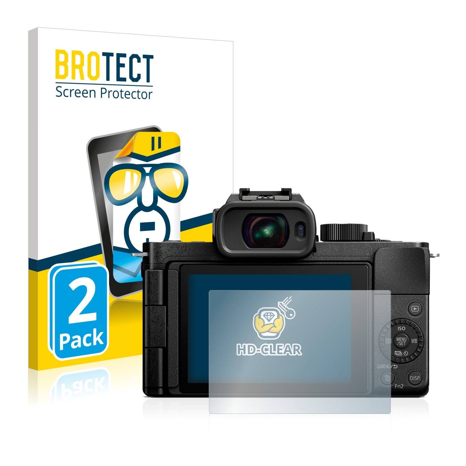 2x BROTECT HD-Clear Displayschutzfolie für Panasonic Lumix