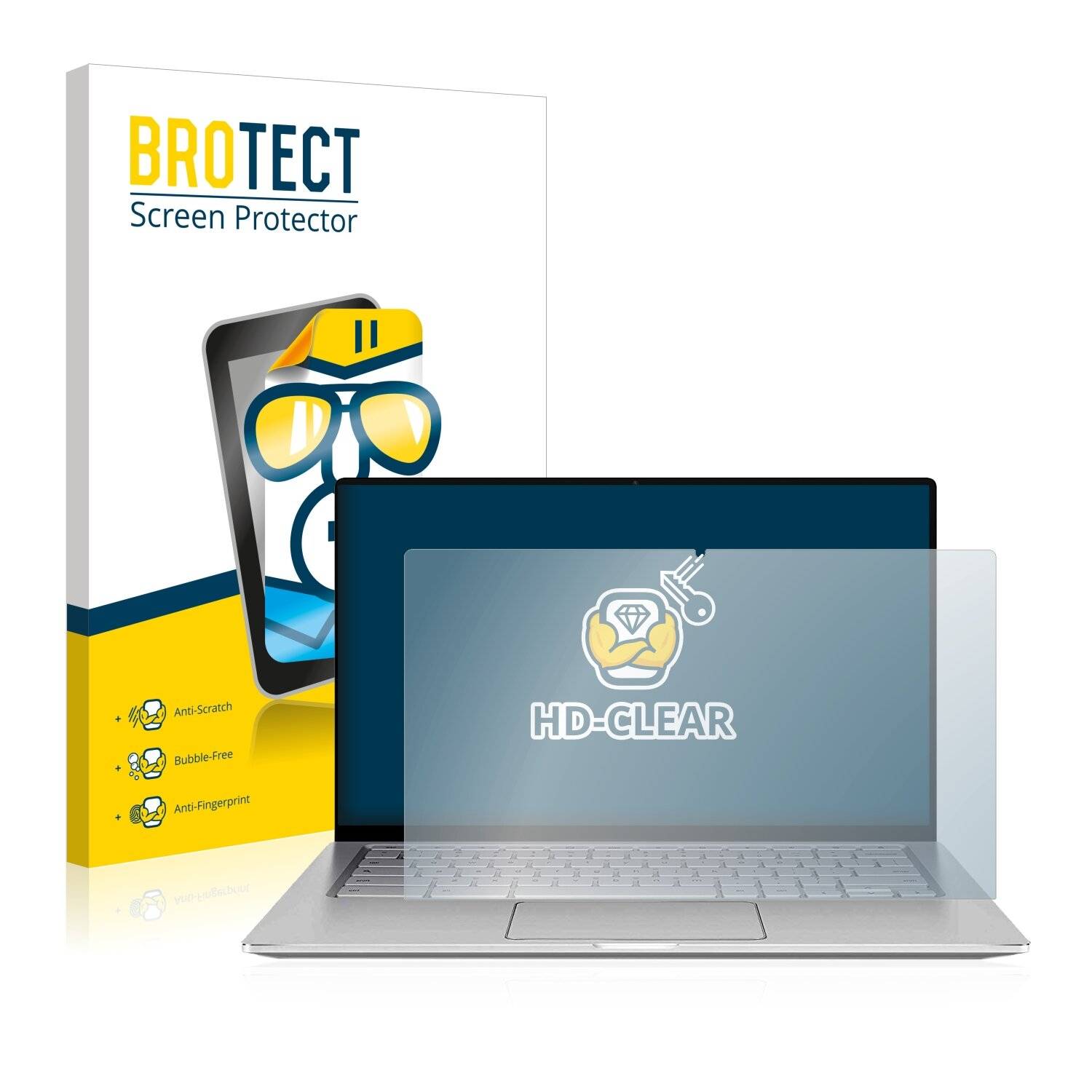 BROTECT HD-Clear Displayschutzfolie für Asus Chromebook Flip
