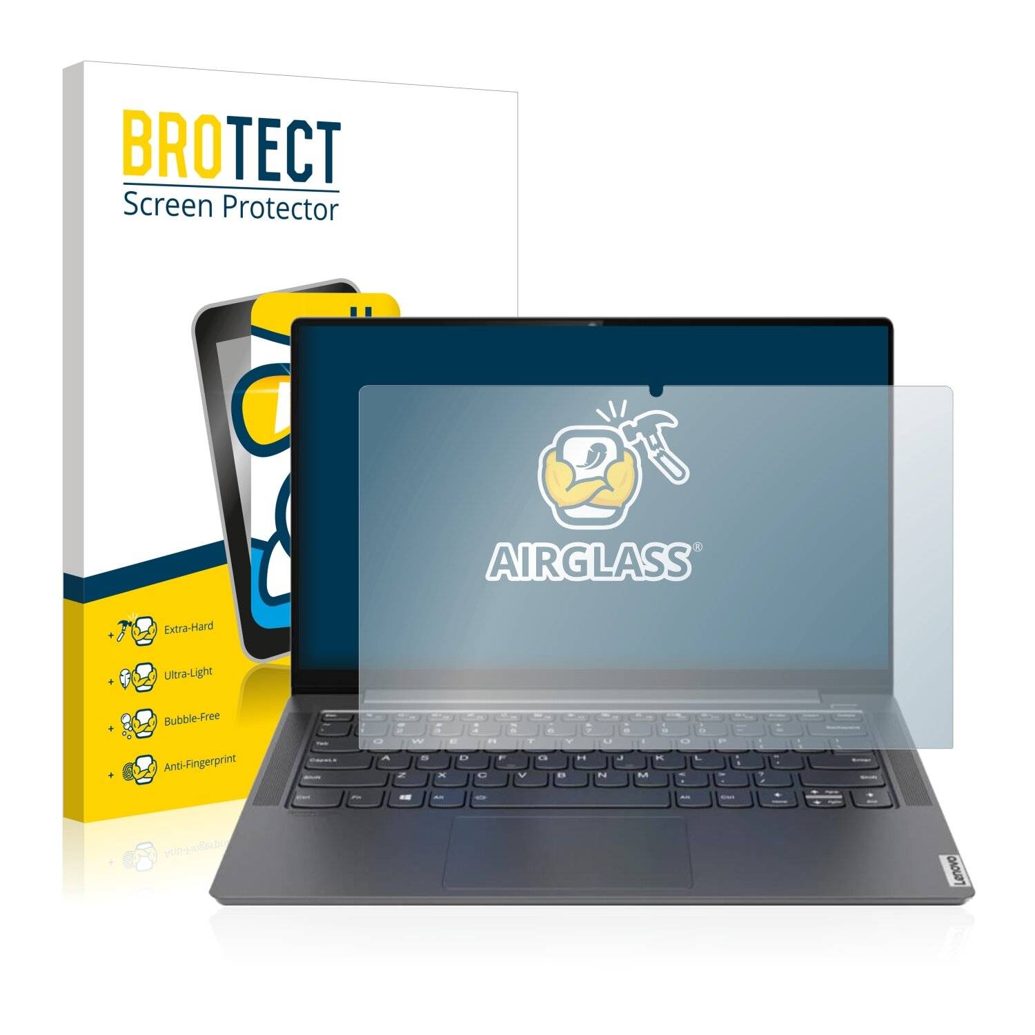BROTECT AirGlass Schutzglas Folie für Lenovo Yoga S740