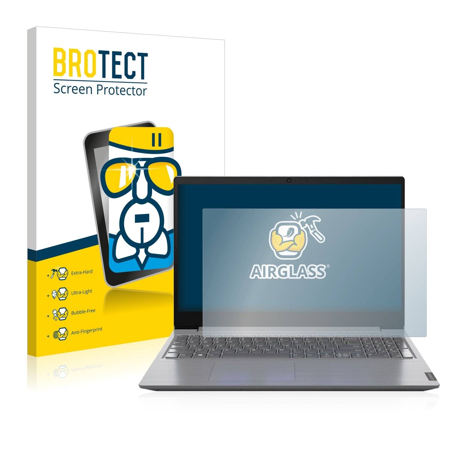 BROTECT AirGlass Schutzglas Folie für Lenovo V15