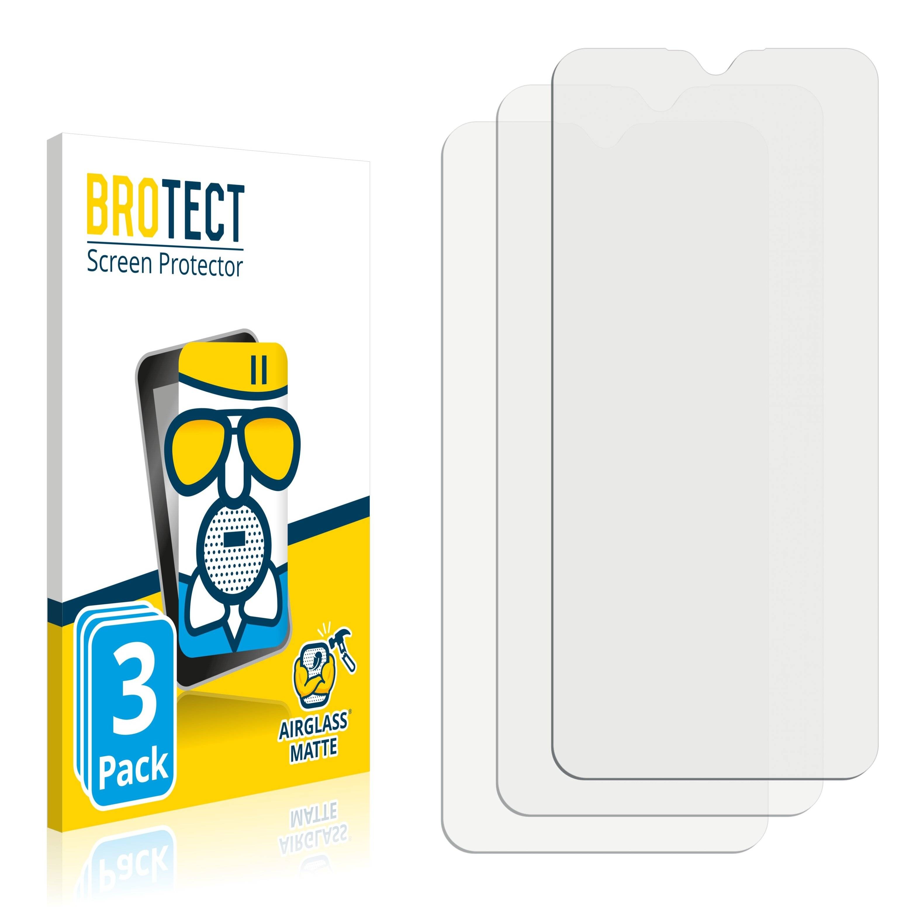 3x BROTECT AirGlass Matte Schutzglas Folie für Samsung Galaxy