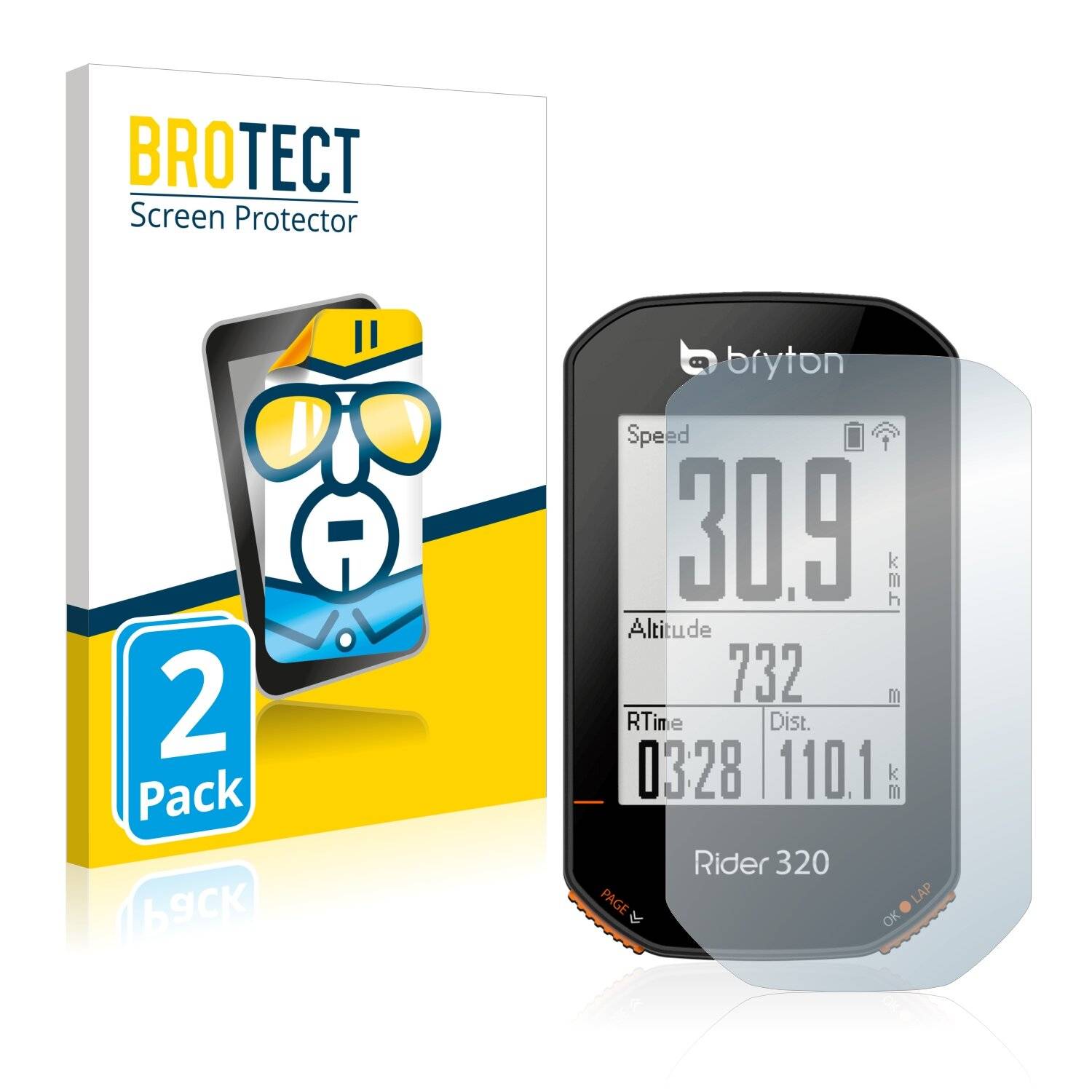 2x BROTECT HD-Clear Displayschutzfolie für Bryton Rider