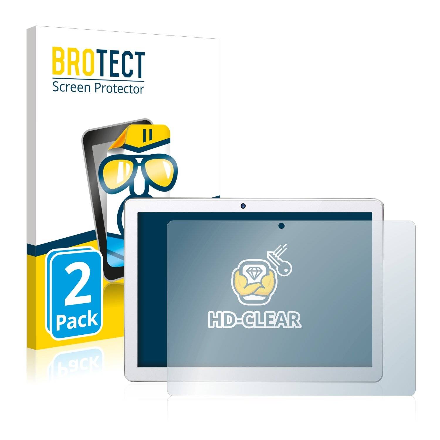2x BROTECT HD-Clear Displayschutzfolie für Dragon Touch K10