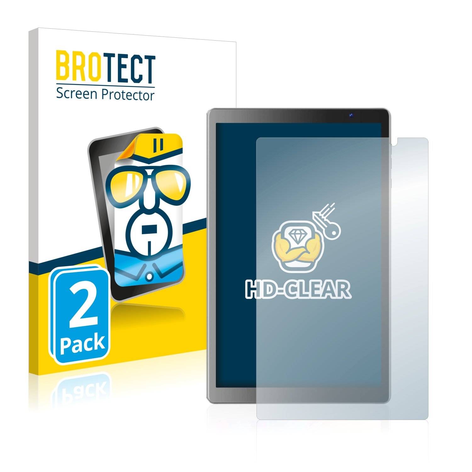 2x BROTECT HD-Clear Displayschutzfolie für Vankyo MatrixPad