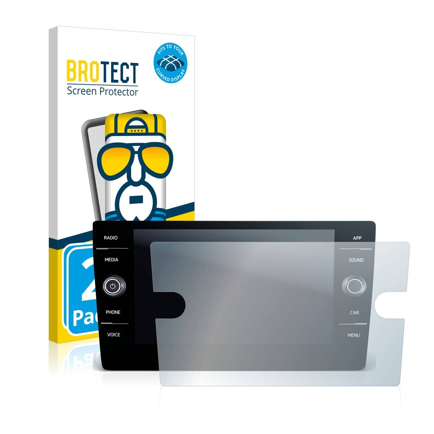 2x BROTECT Flex Full-Cover Displayschutzfolie für Oppo Reno